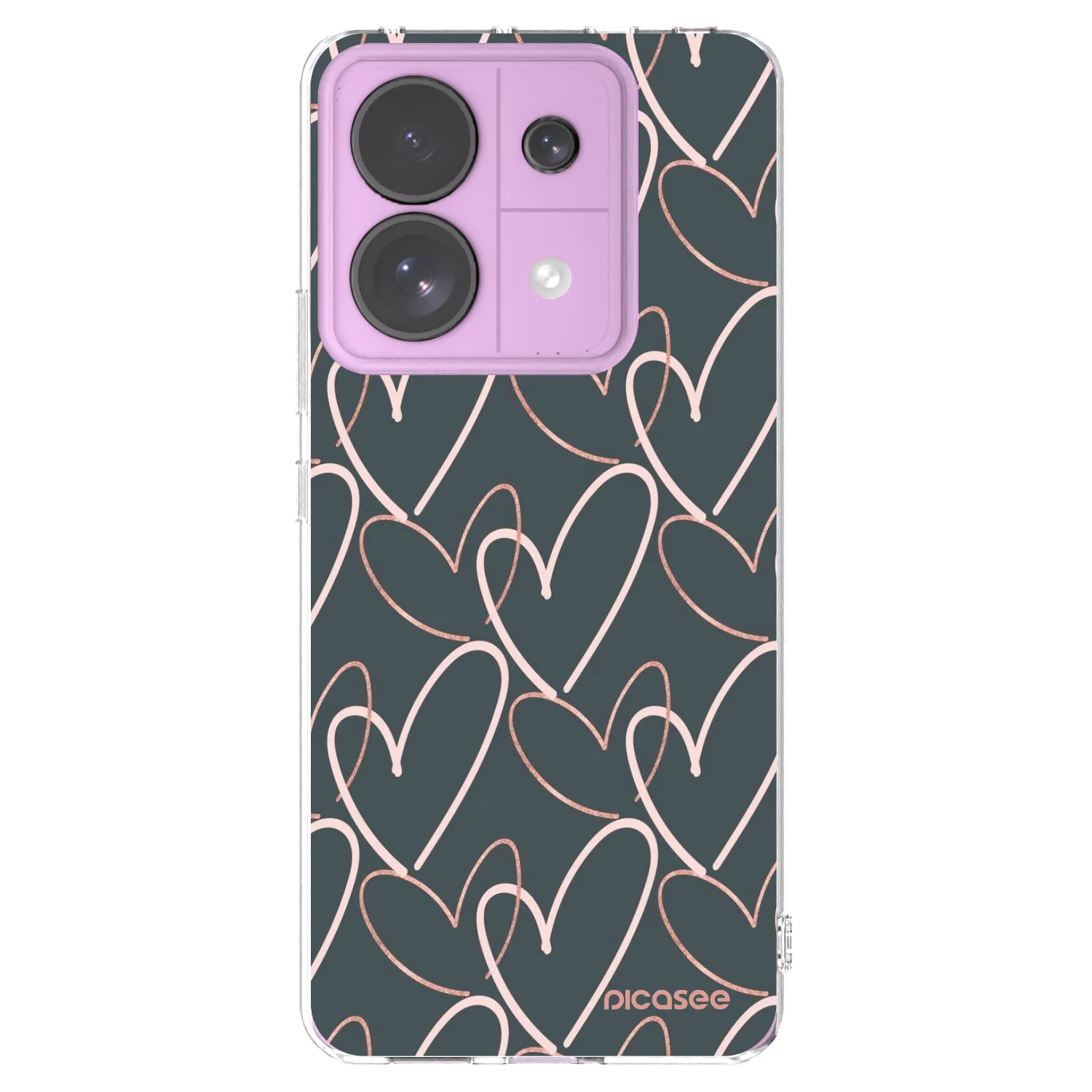 Picasee silikonowe przeźroczyste etui na Xiaomi Redmi Note 13 Pro 5G - Lots of love