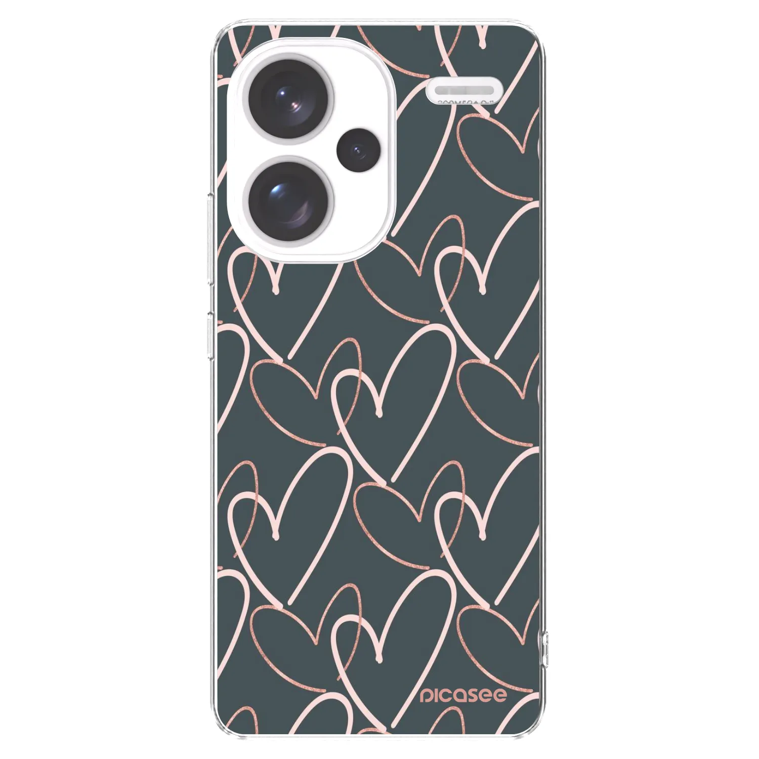 Picasee silikonowe przeźroczyste etui na Xiaomi Redmi Note 13 Pro+ 5G - Lots of love