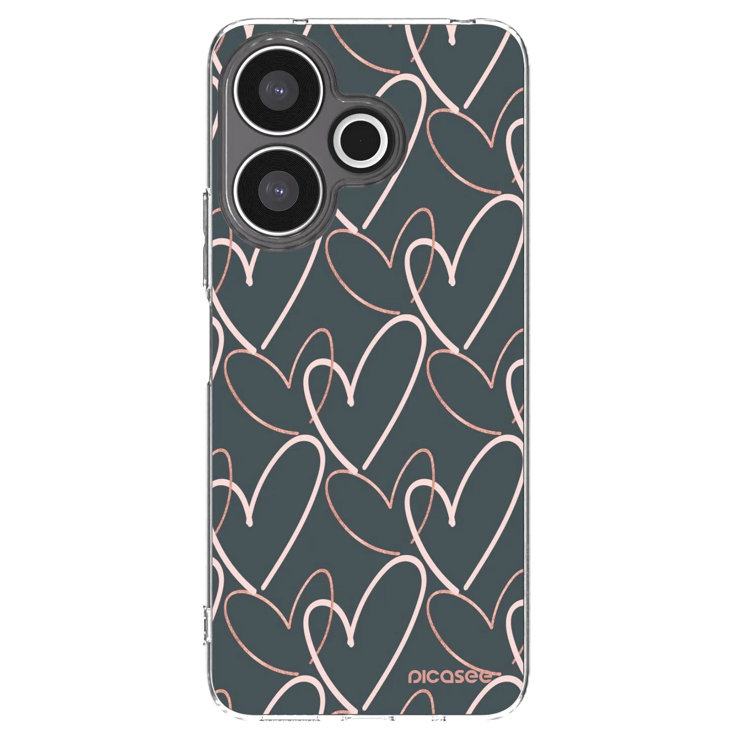 Picasee silikonowe przeźroczyste etui na Xiaomi Redmi 13 4G - Lots of love