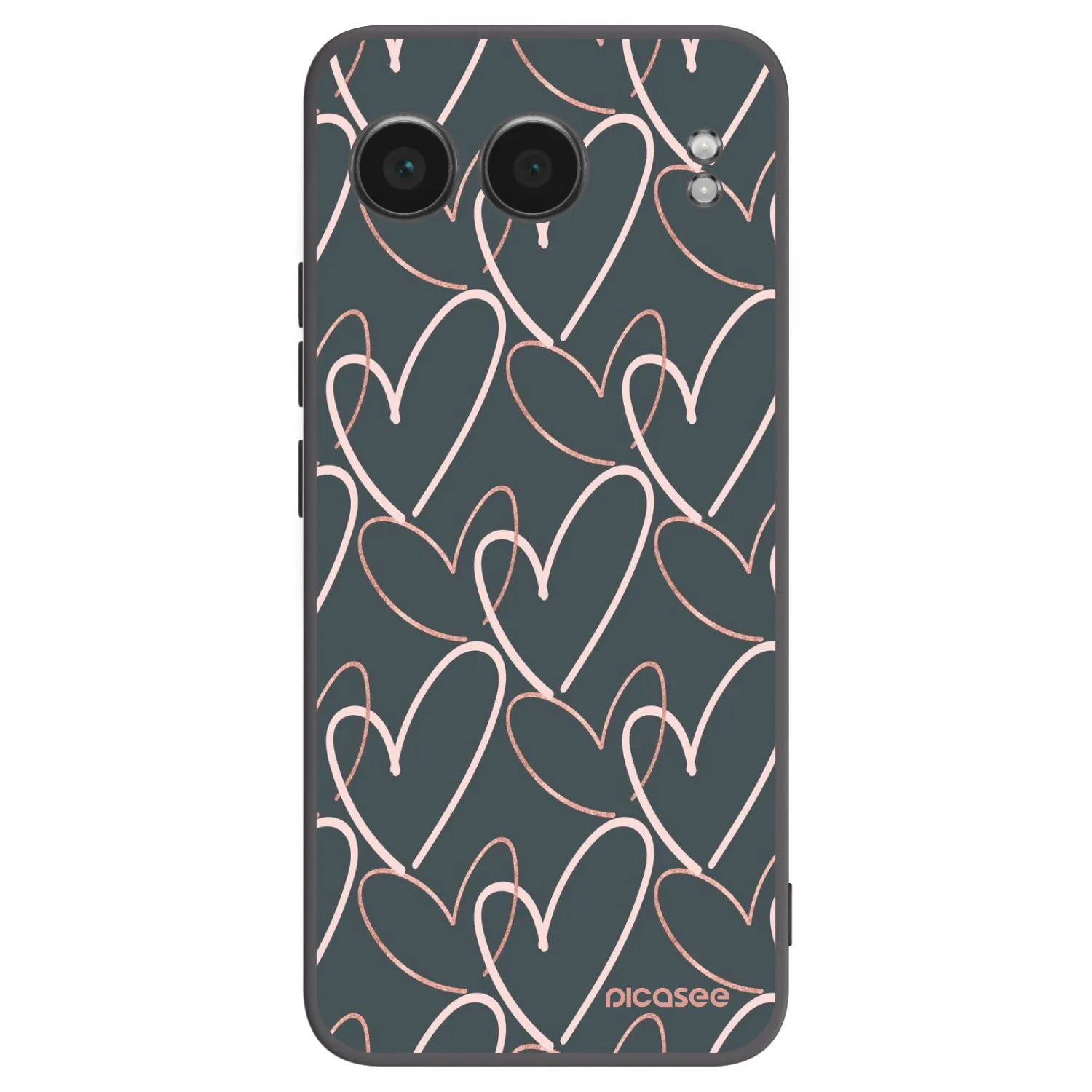 Picasee silikonowe czarne etui na OnePlus Nord 4 - Lots of love