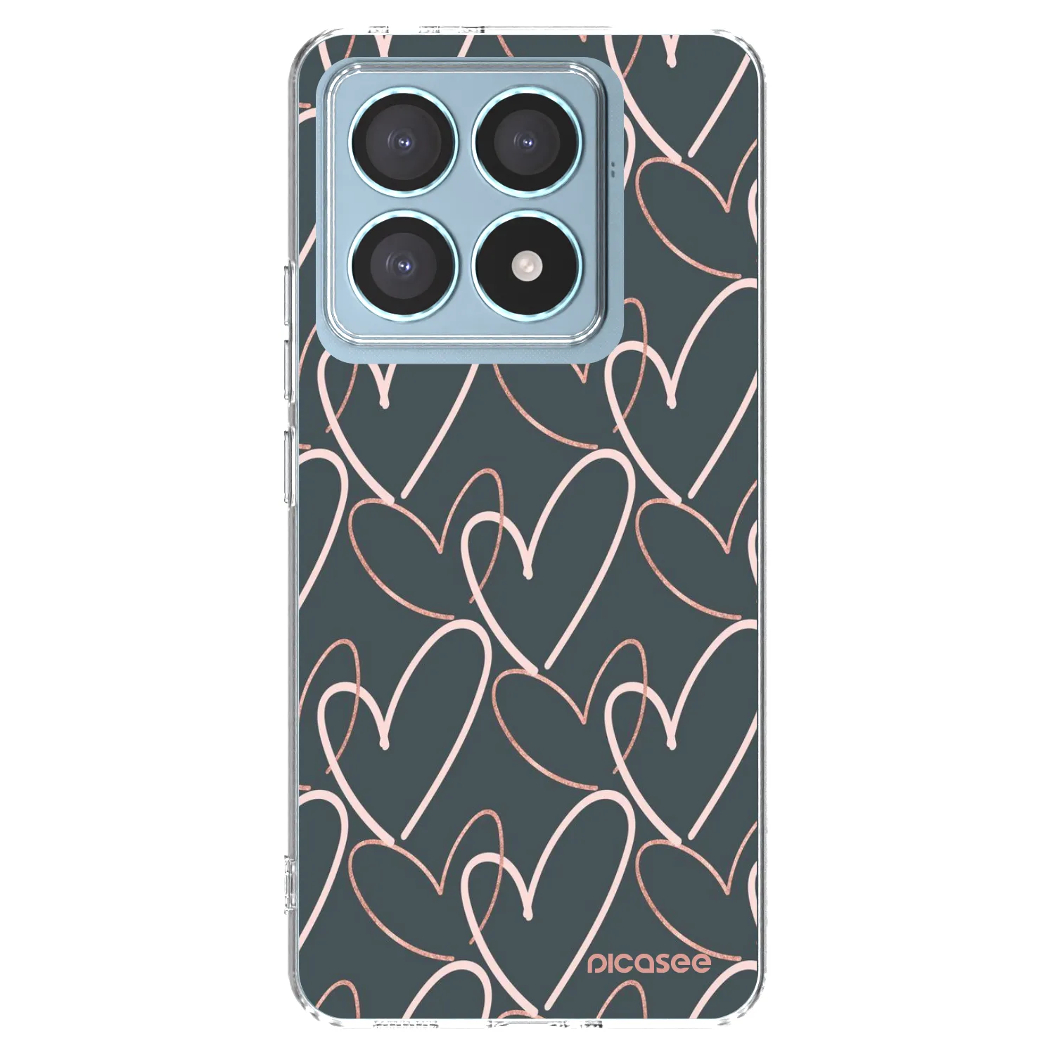 Picasee silikonowe przeźroczyste etui na Xiaomi 14T Pro - Lots of love