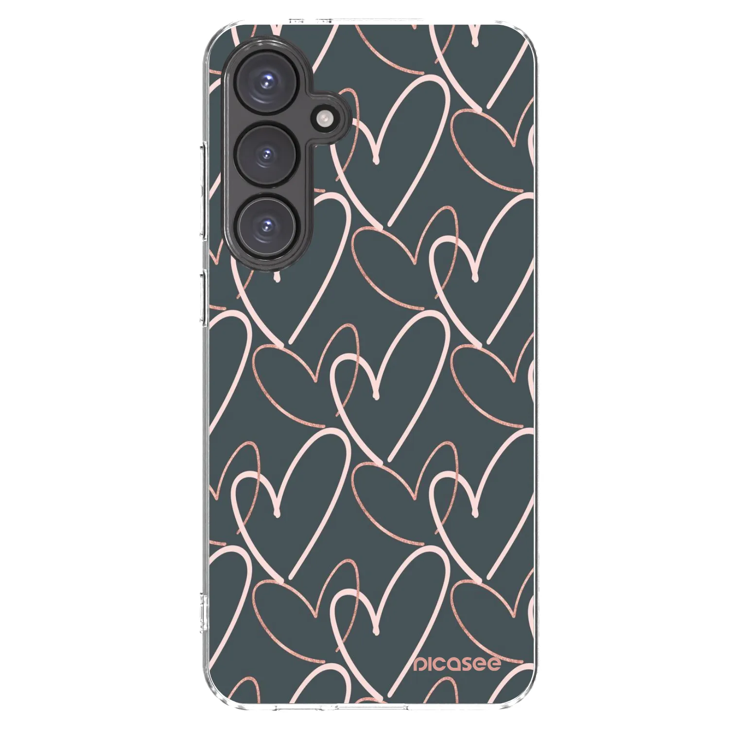 Picasee silikonowe przeźroczyste etui na Samsung Galaxy S24 FE S721B - Lots of love