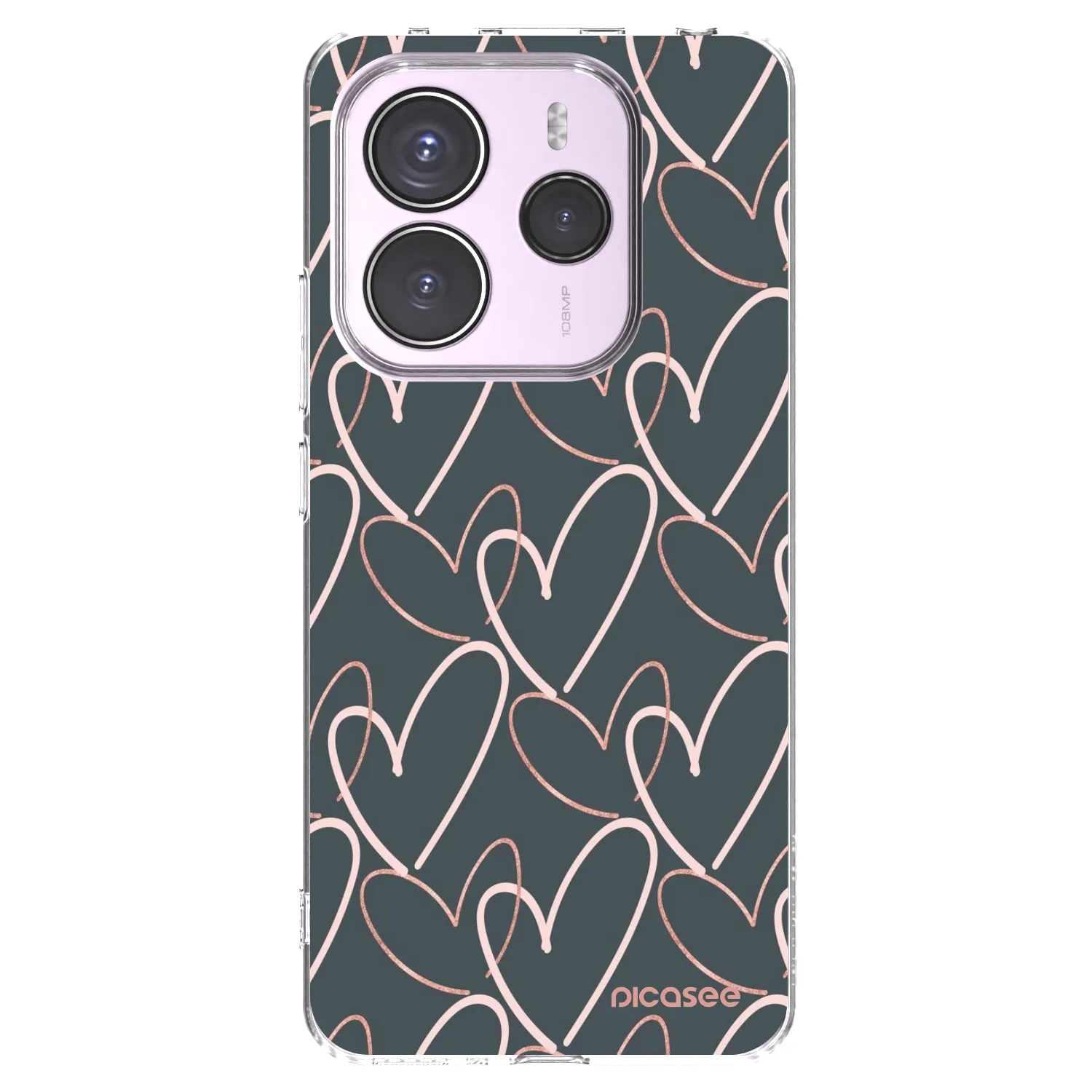 Picasee silikonowe przeźroczyste etui na Xiaomi Redmi Note 14 5G - Lots of love