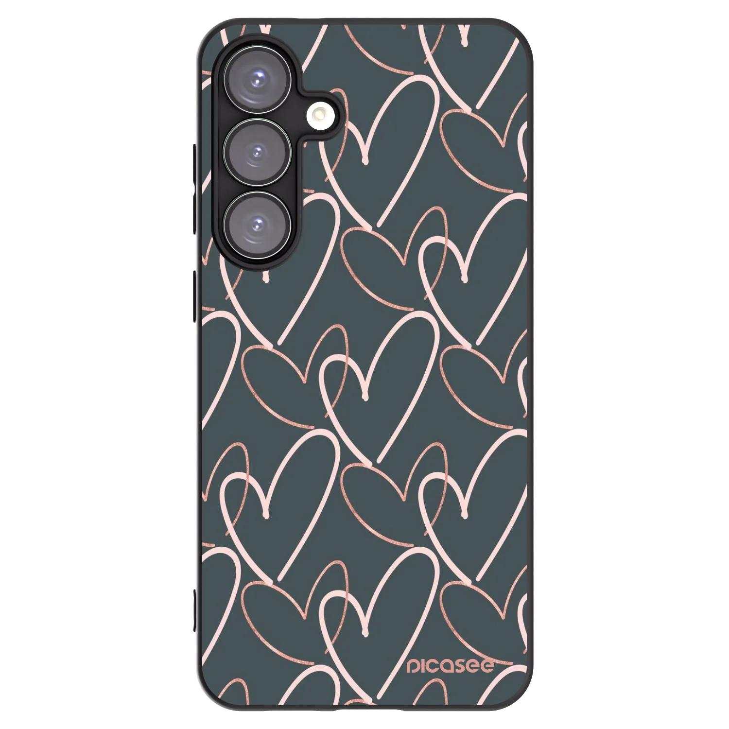Picasee silikonowe czarne etui na Samsung Galaxy S25+ 5G - Lots of love
