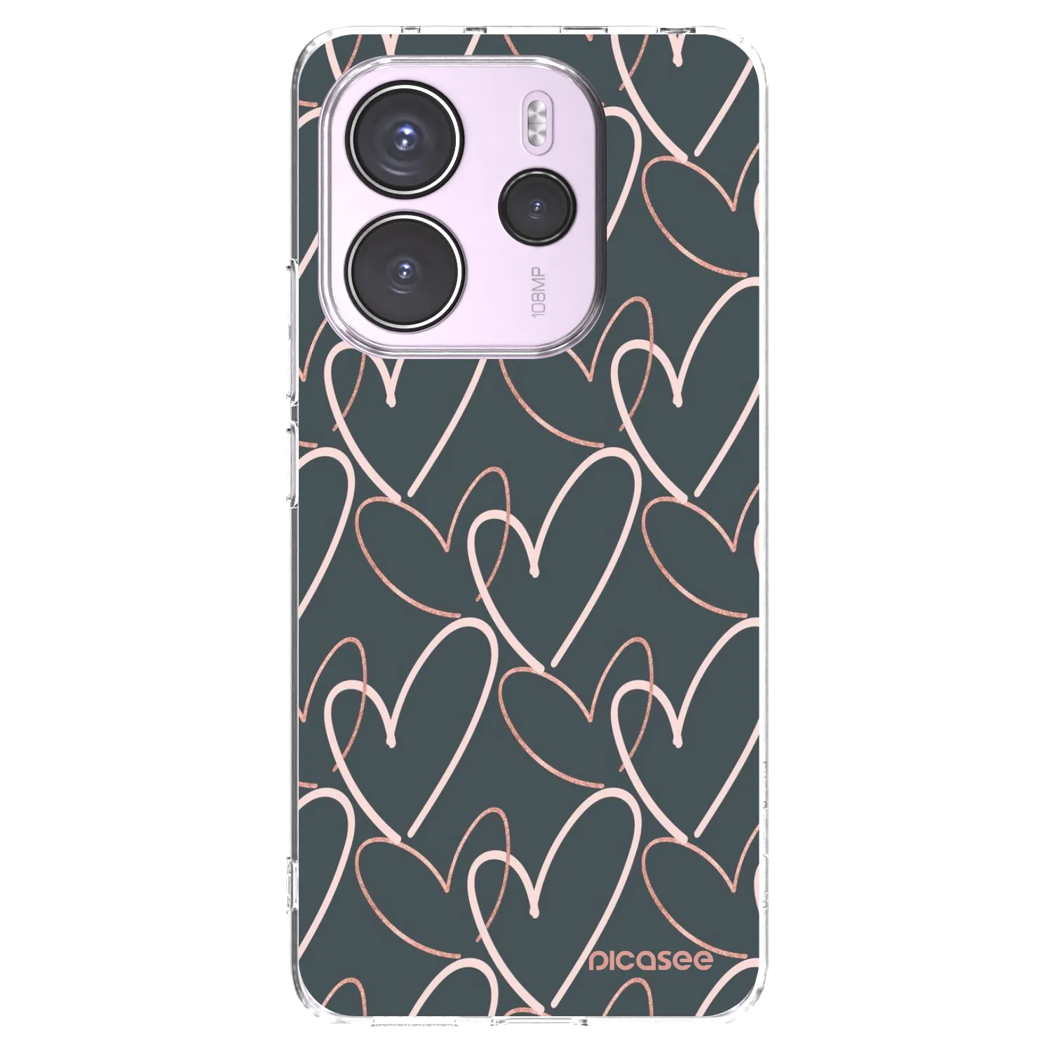 Picasee silikonowe przeźroczyste etui na Xiaomi Redmi Note 14 4G - Lots of love