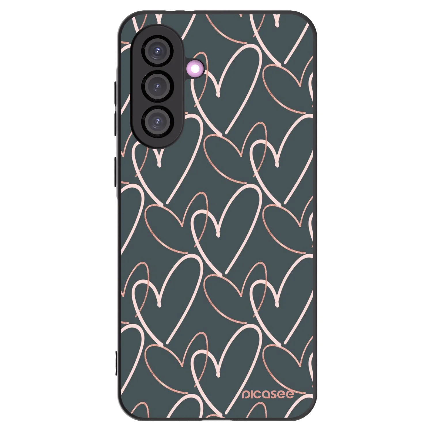 Picasee silikonowe czarne etui na Samsung Galaxy A56 5G A566B - Lots of love