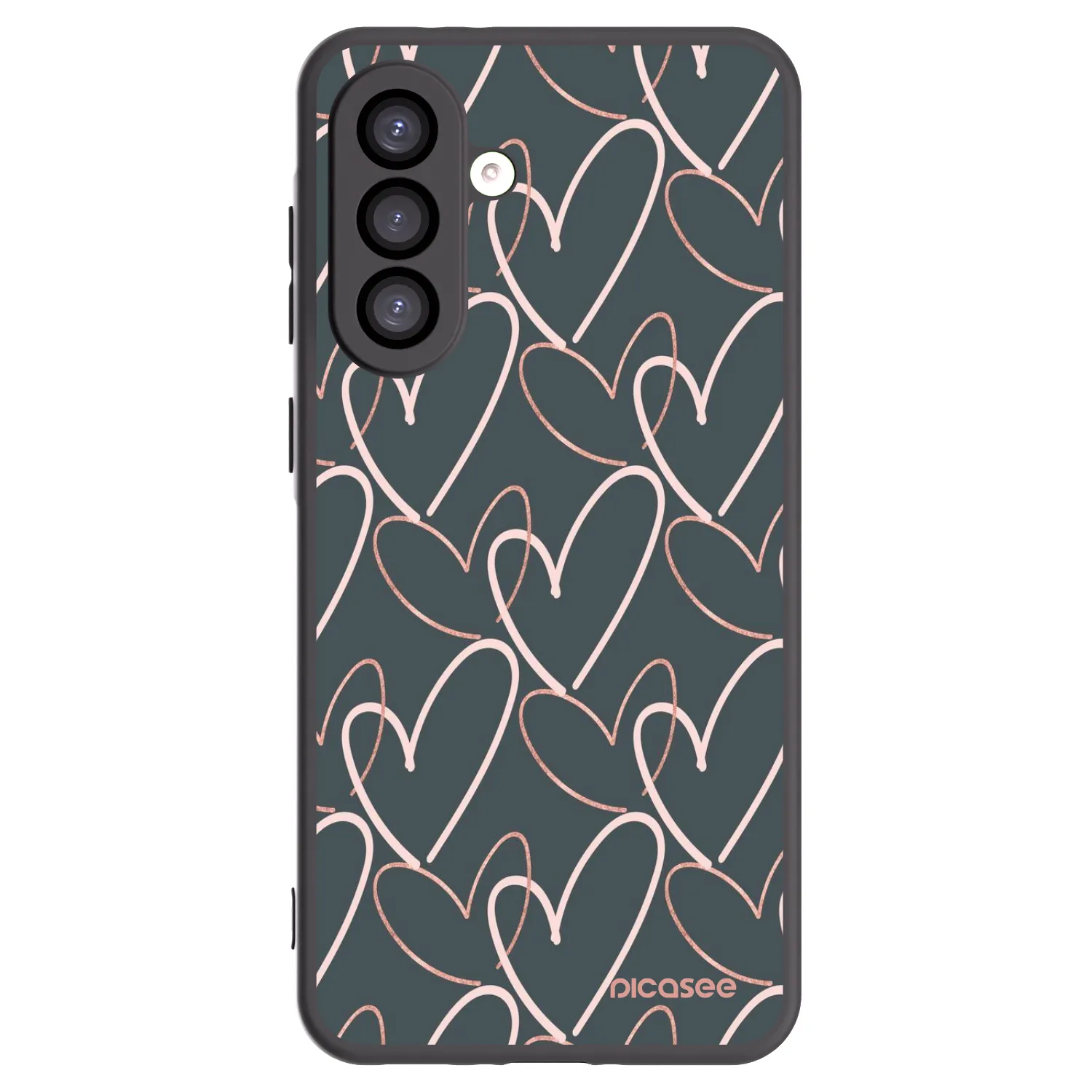 Picasee silikonowe czarne etui na Samsung Galaxy A26 5G A266B - Lots of love