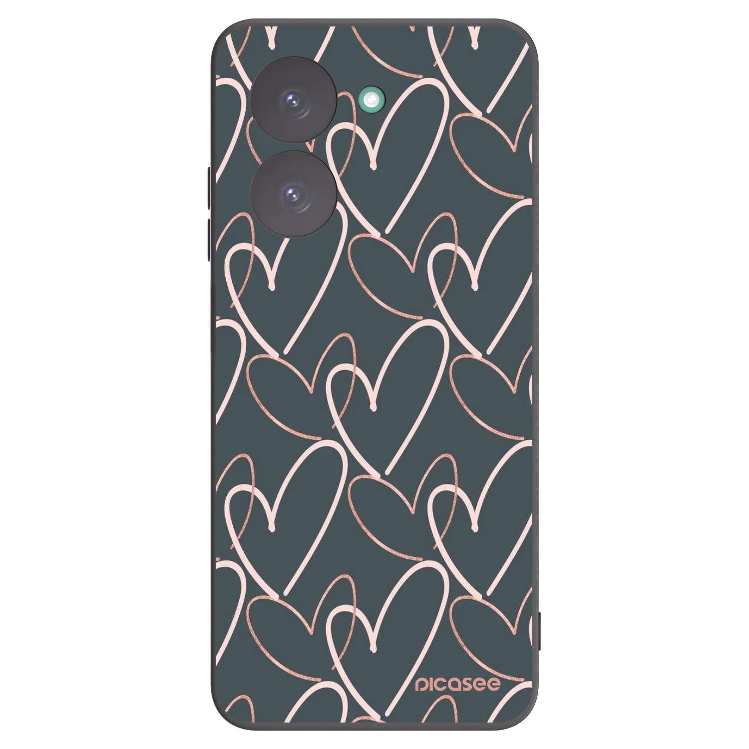 Picasee silikonowe czarne etui na Xiaomi Redmi A5 - Lots of love