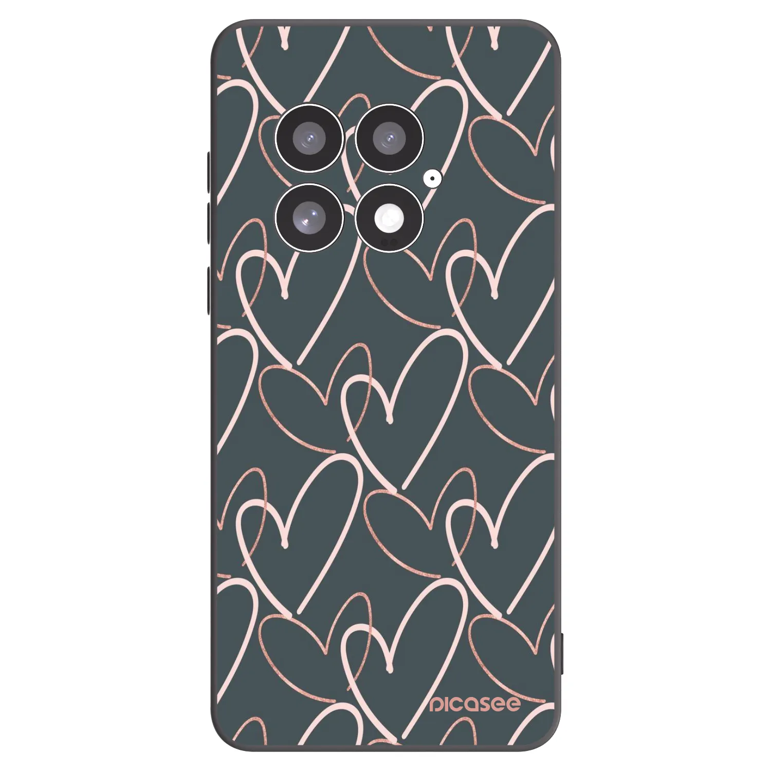 Picasee silikonowe czarne etui na OnePlus 13 5G - Lots of love