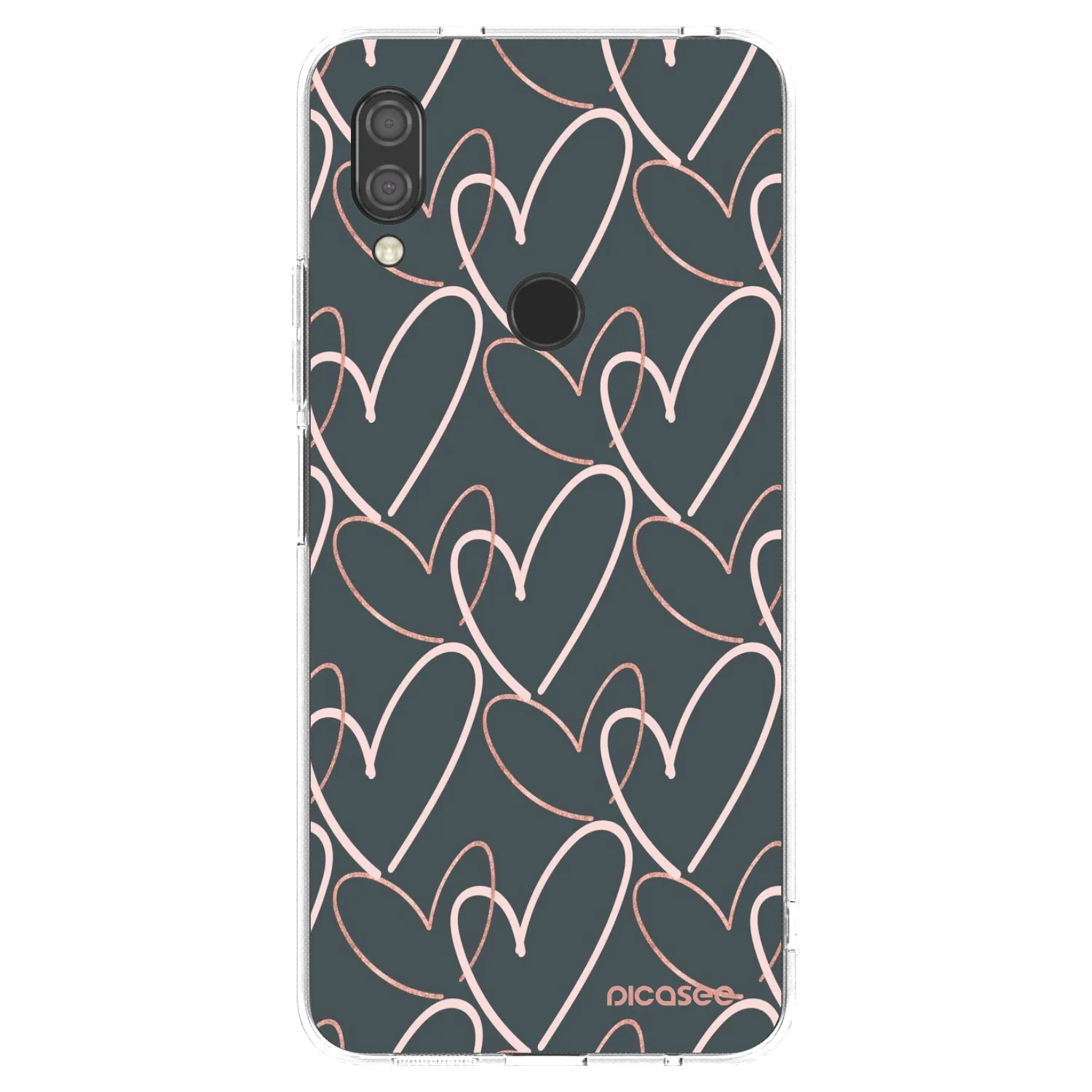 Picasee silikonowe przeźroczyste etui na Xiaomi Redmi 7 - Lots of love