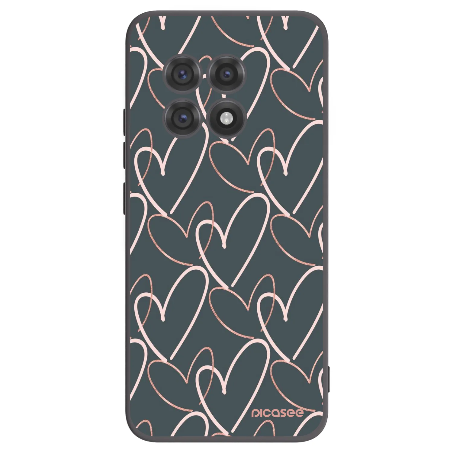 Picasee silikonowe czarne etui na OnePlus 13R 5G - Lots of love