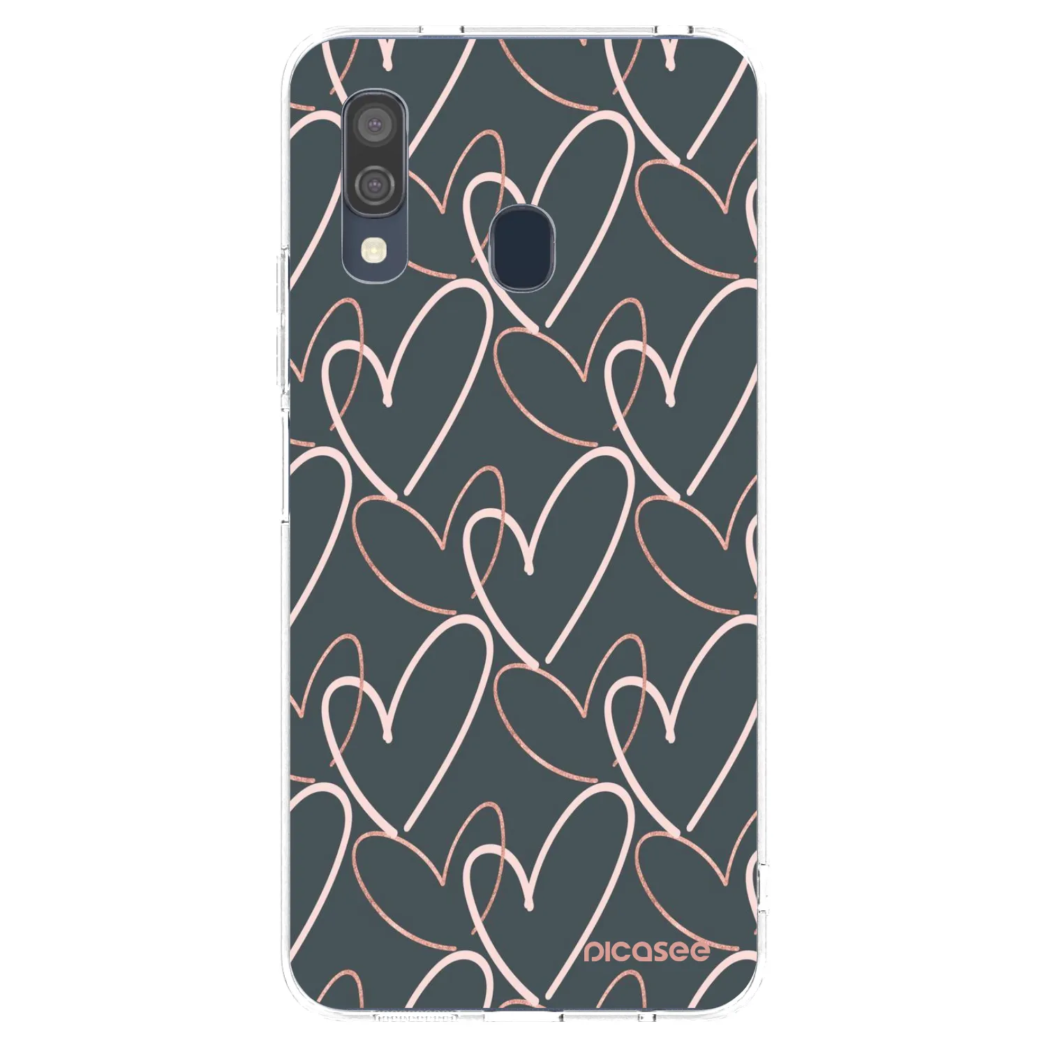 Picasee silikonowe przeźroczyste etui na Samsung Galaxy A40 A405F - Lots of love