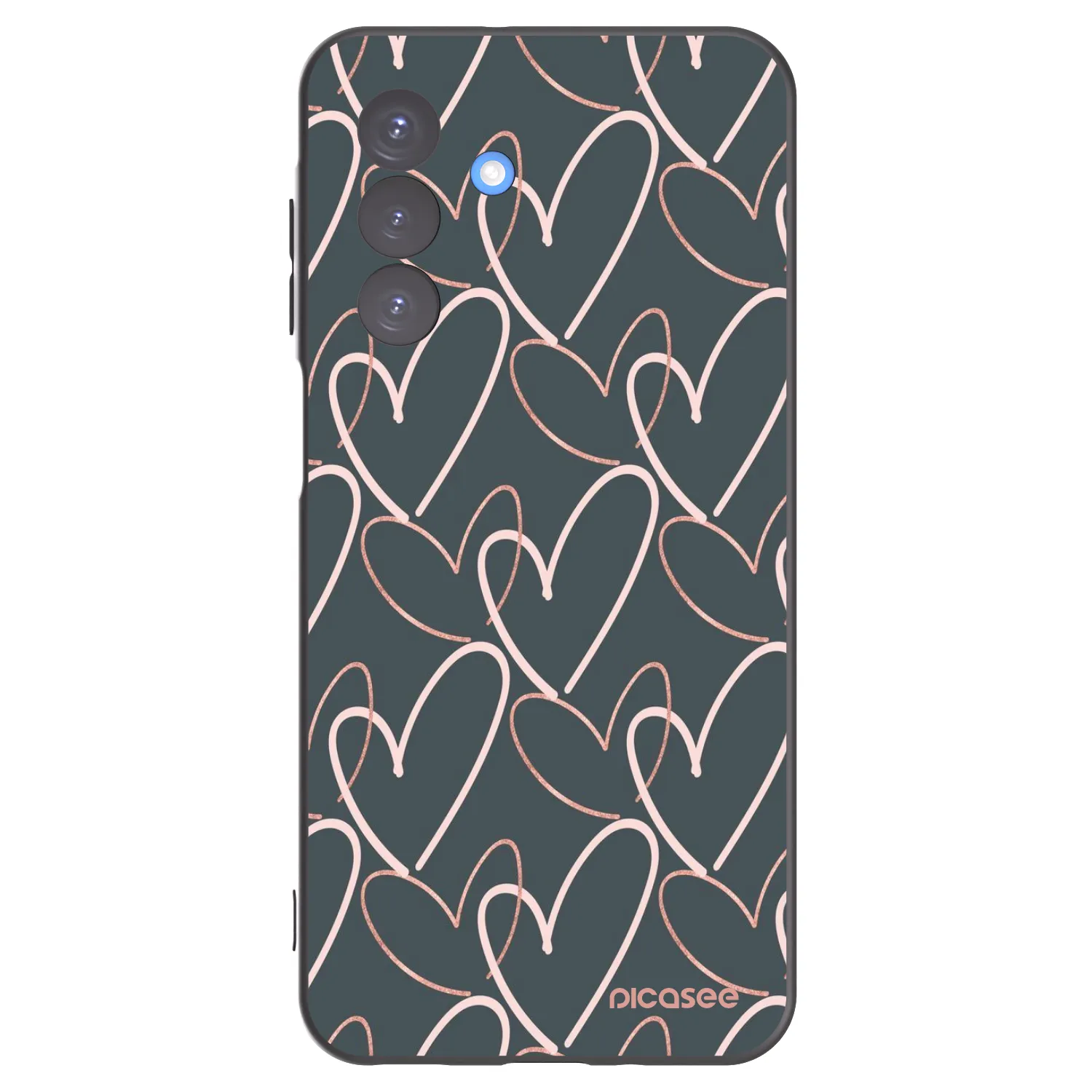 Picasee silikonowe czarne etui na Samsung Galaxy A17 5G - Lots of love