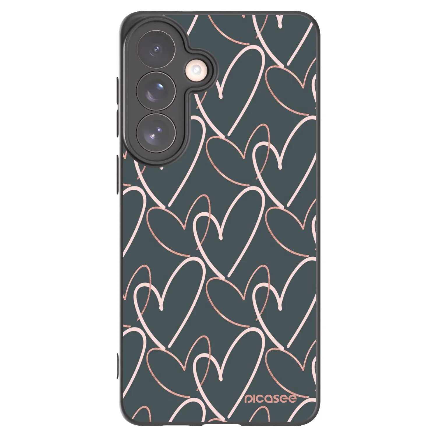 Picasee silikonowe czarne etui na Samsung Galaxy S26+ - Lots of love