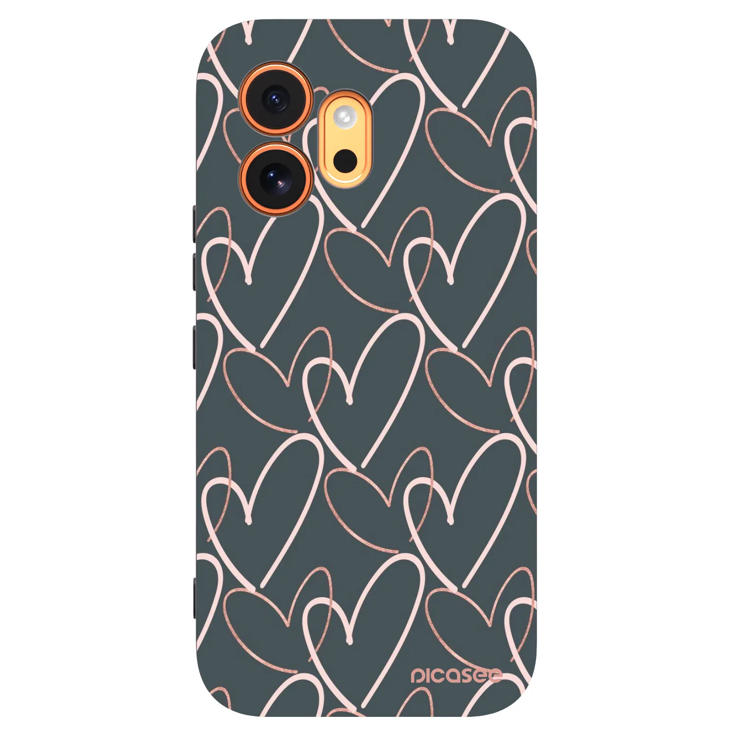Picasee silikonowe czarne etui na Honor 600 - Lots of love