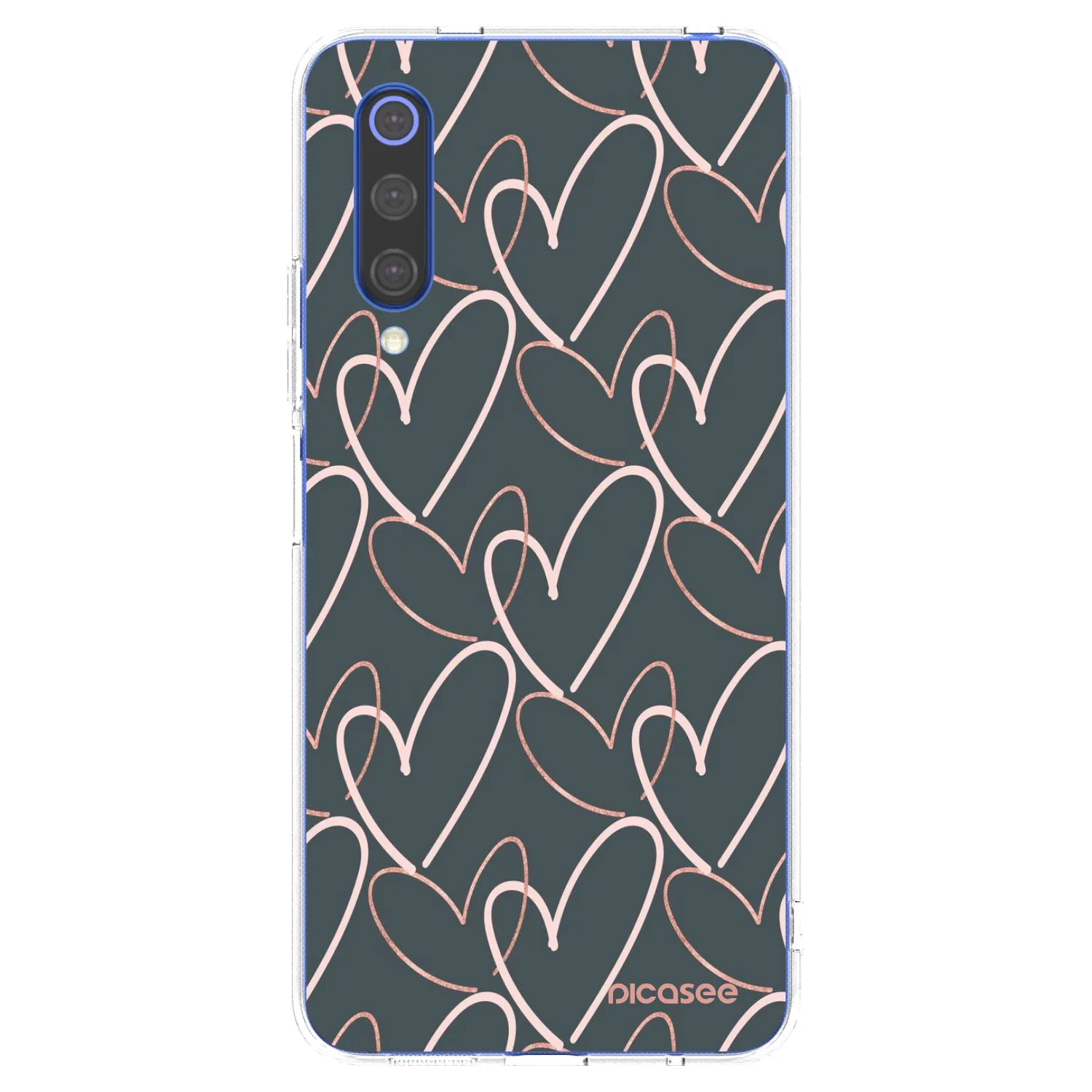 Picasee silikonowe przeźroczyste etui na Xiaomi Mi 9 SE - Lots of love