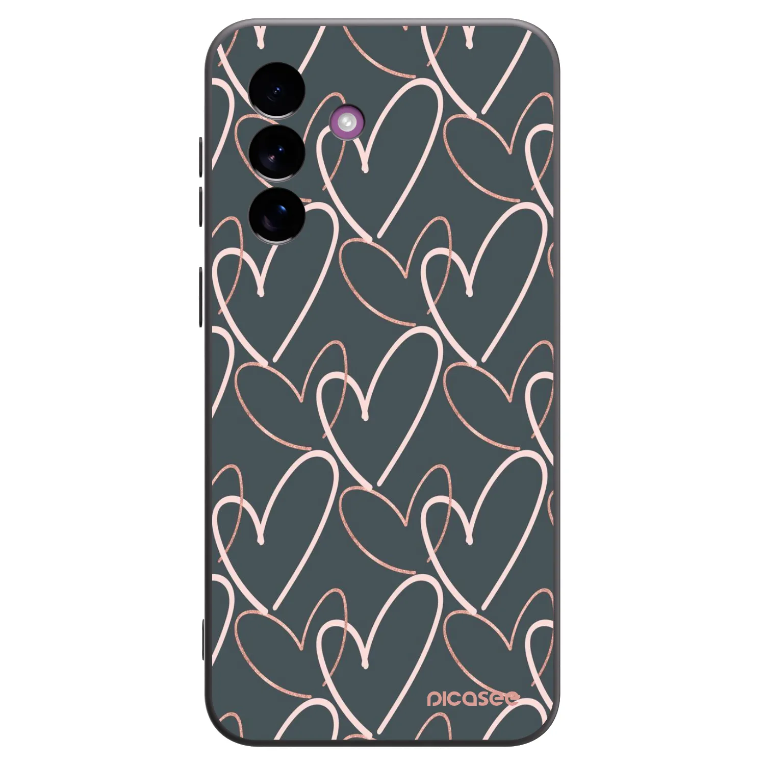 Picasee silikonowe czarne etui na Samsung Galaxy A37 - Lots of love