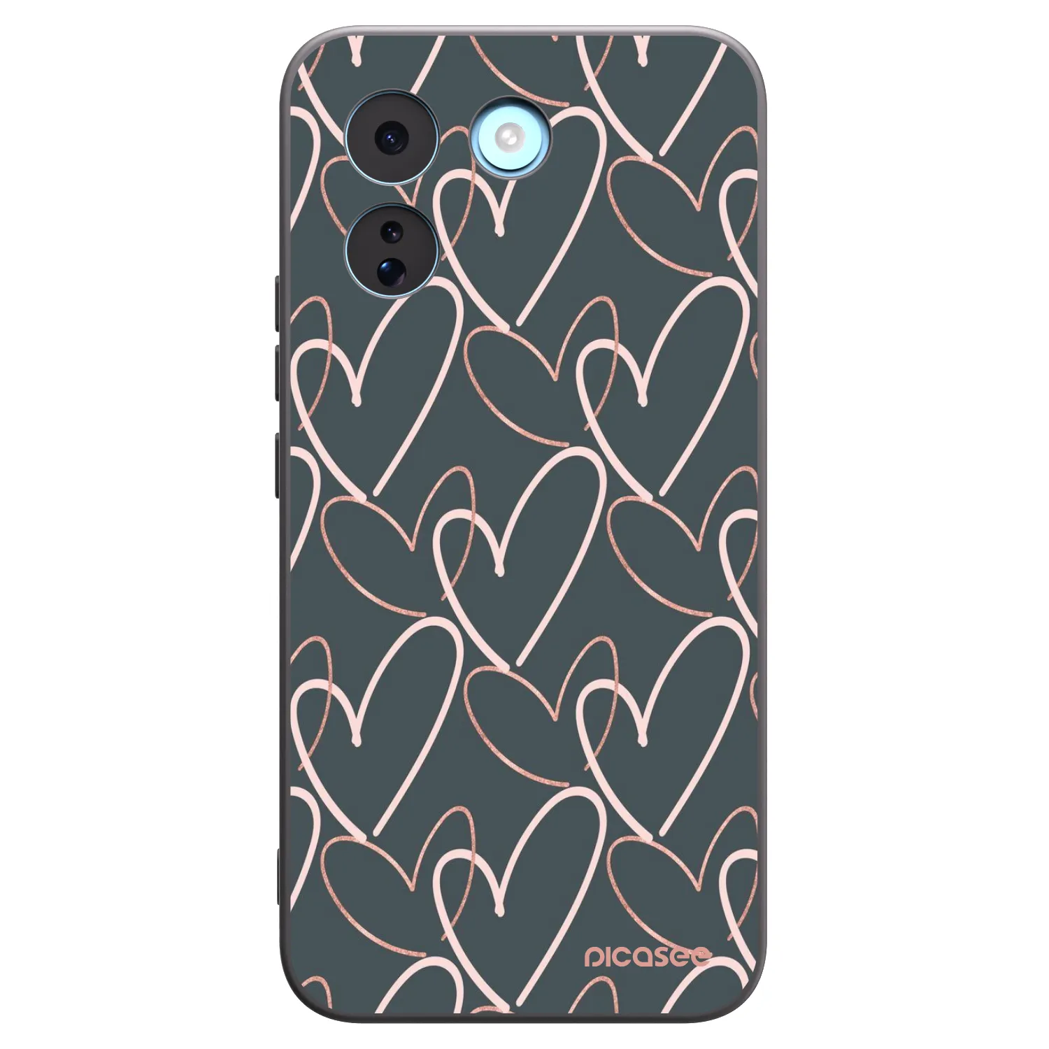 Picasee silikonowe czarne etui na Xiaomi Redmi Note 17 Pro MAX 5G - Lots of love