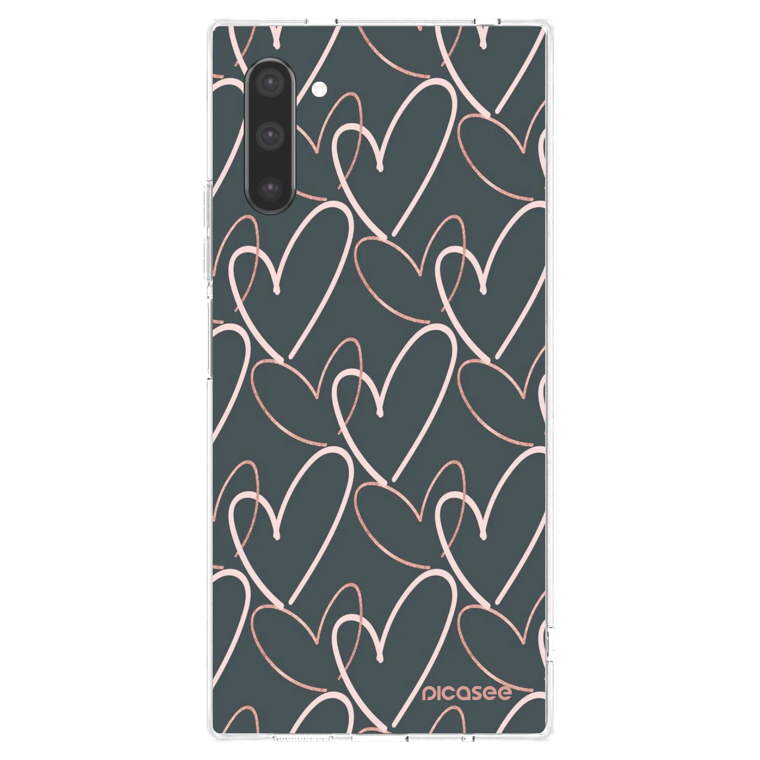 Picasee silikonowe przeźroczyste etui na Samsung Galaxy Note 10 N970F - Lots of love