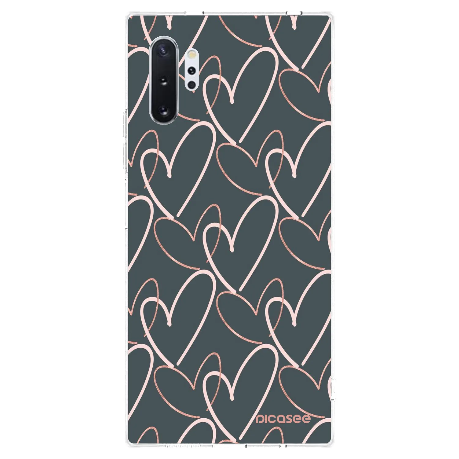 Picasee silikonowe przeźroczyste etui na Samsung Galaxy Note 10+ N975F - Lots of love