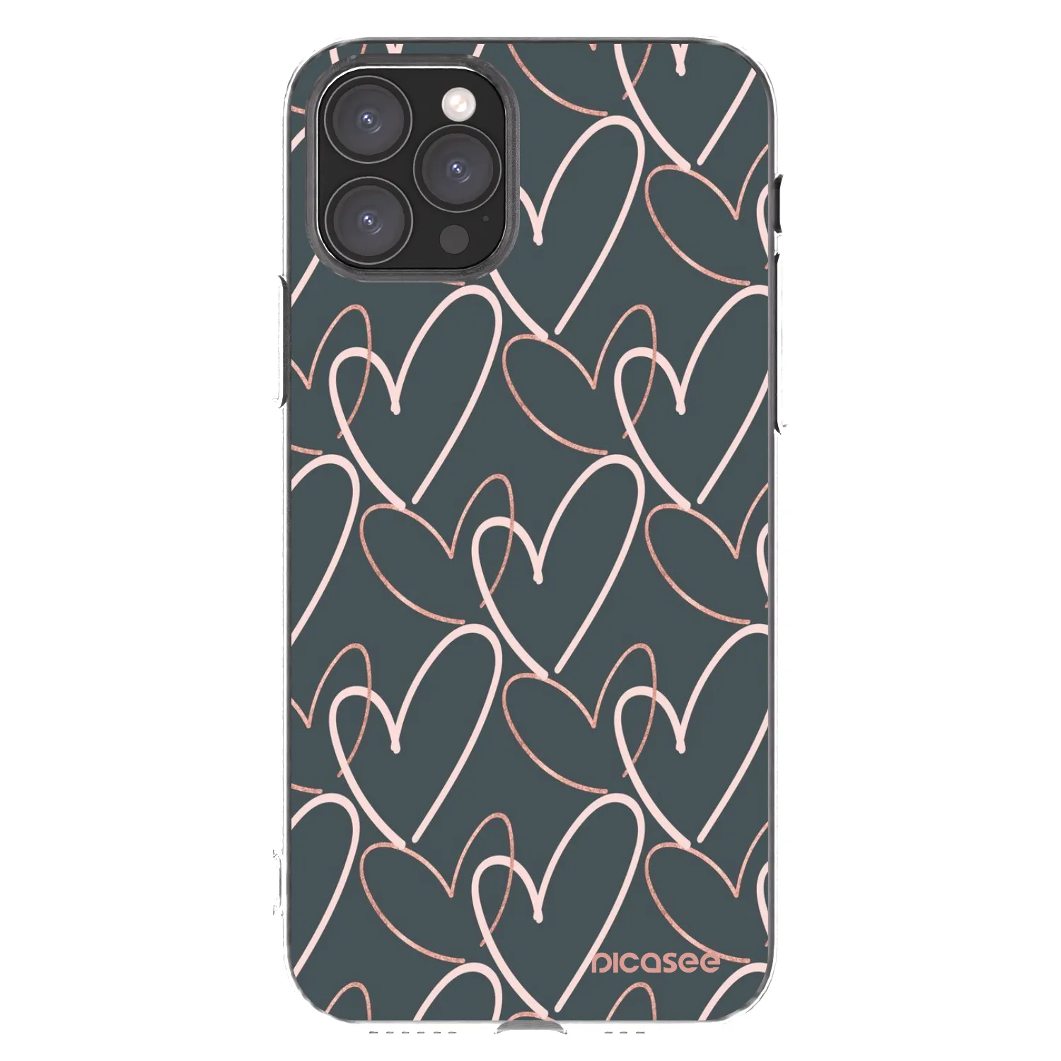 Picasee silikonowe przeźroczyste etui na Apple iPhone 11 Pro - Lots of love
