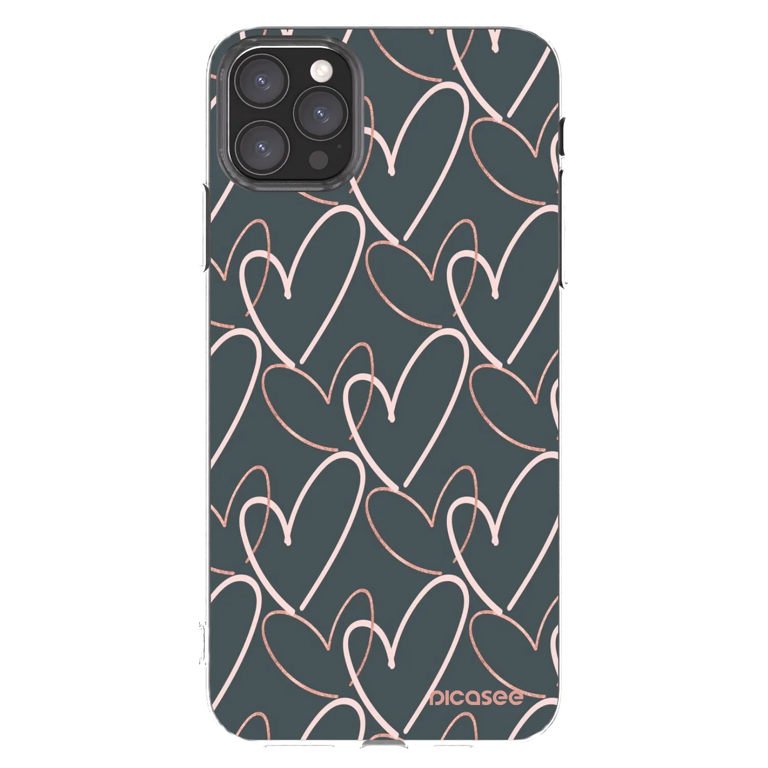 Picasee silikonowe przeźroczyste etui na Apple iPhone 11 Pro Max - Lots of love