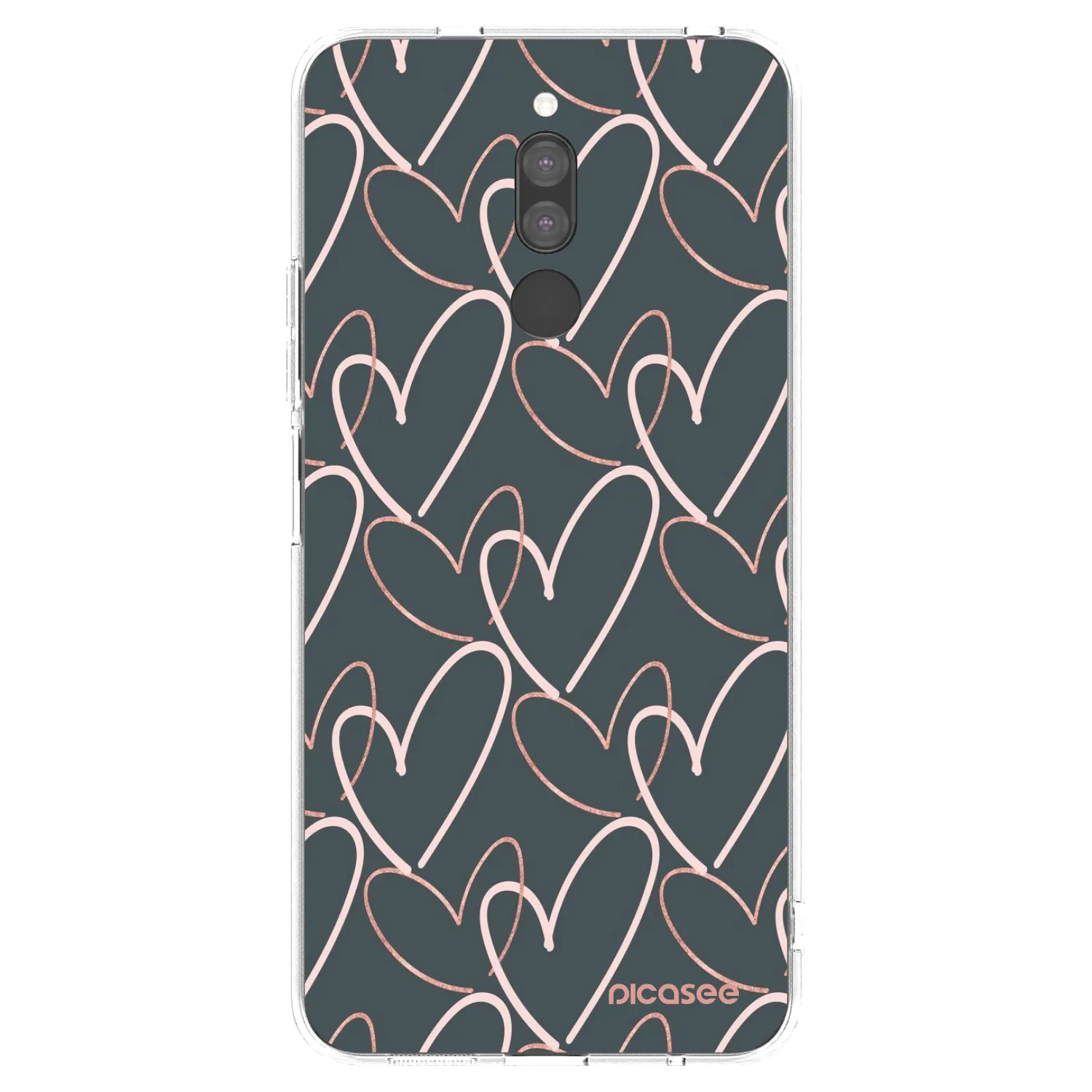 Picasee silikonowe przeźroczyste etui na Xiaomi Redmi 8 - Lots of love