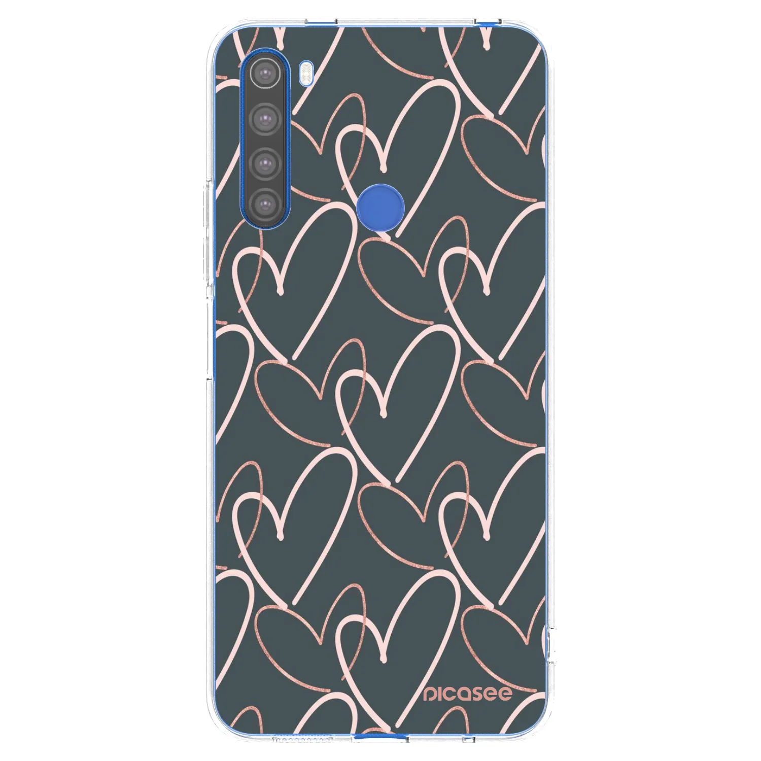 Picasee silikonowe przeźroczyste etui na Xiaomi Redmi Note 8T - Lots of love