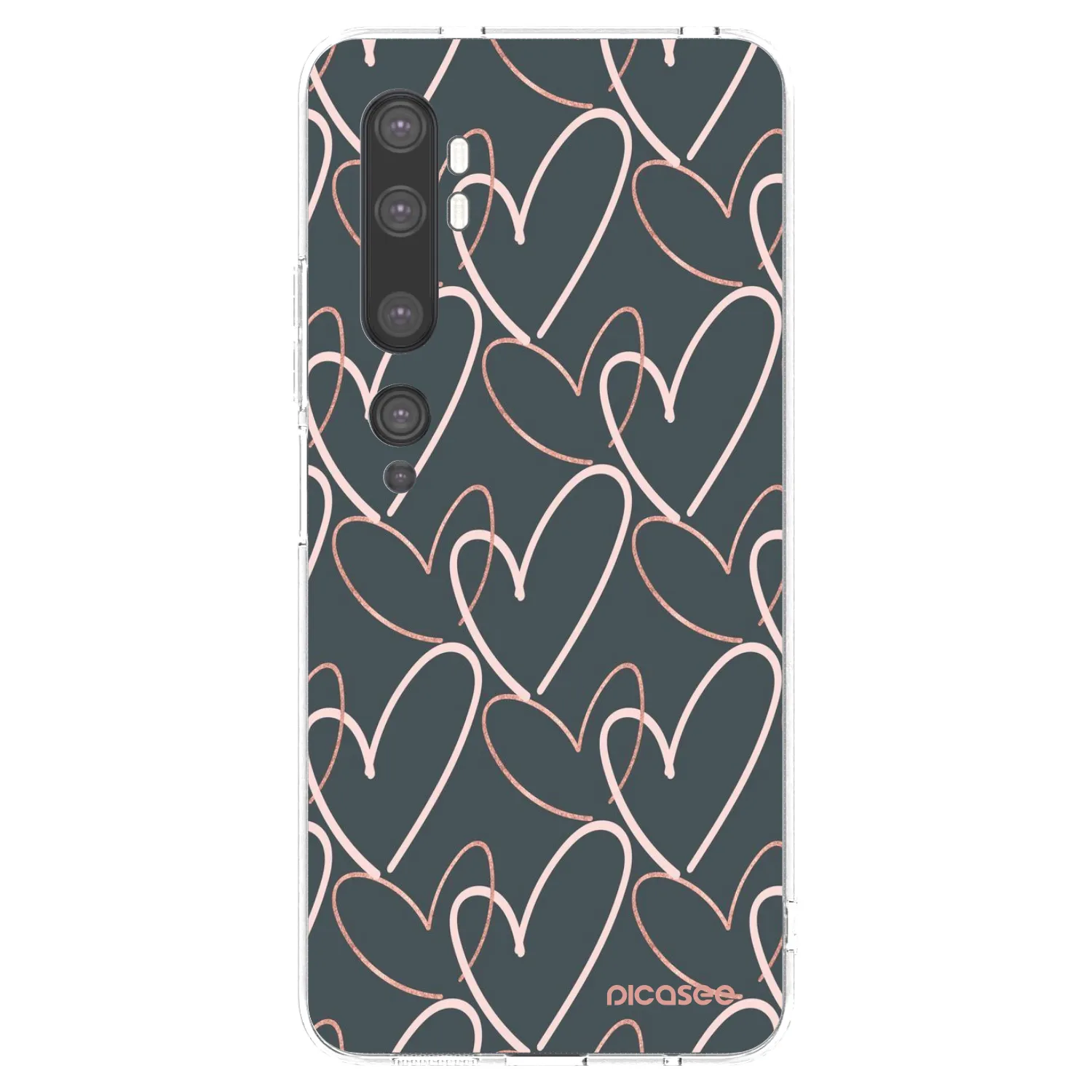 Picasee silikonowe przeźroczyste etui na Xiaomi Mi Note 10 (Pro) - Lots of love