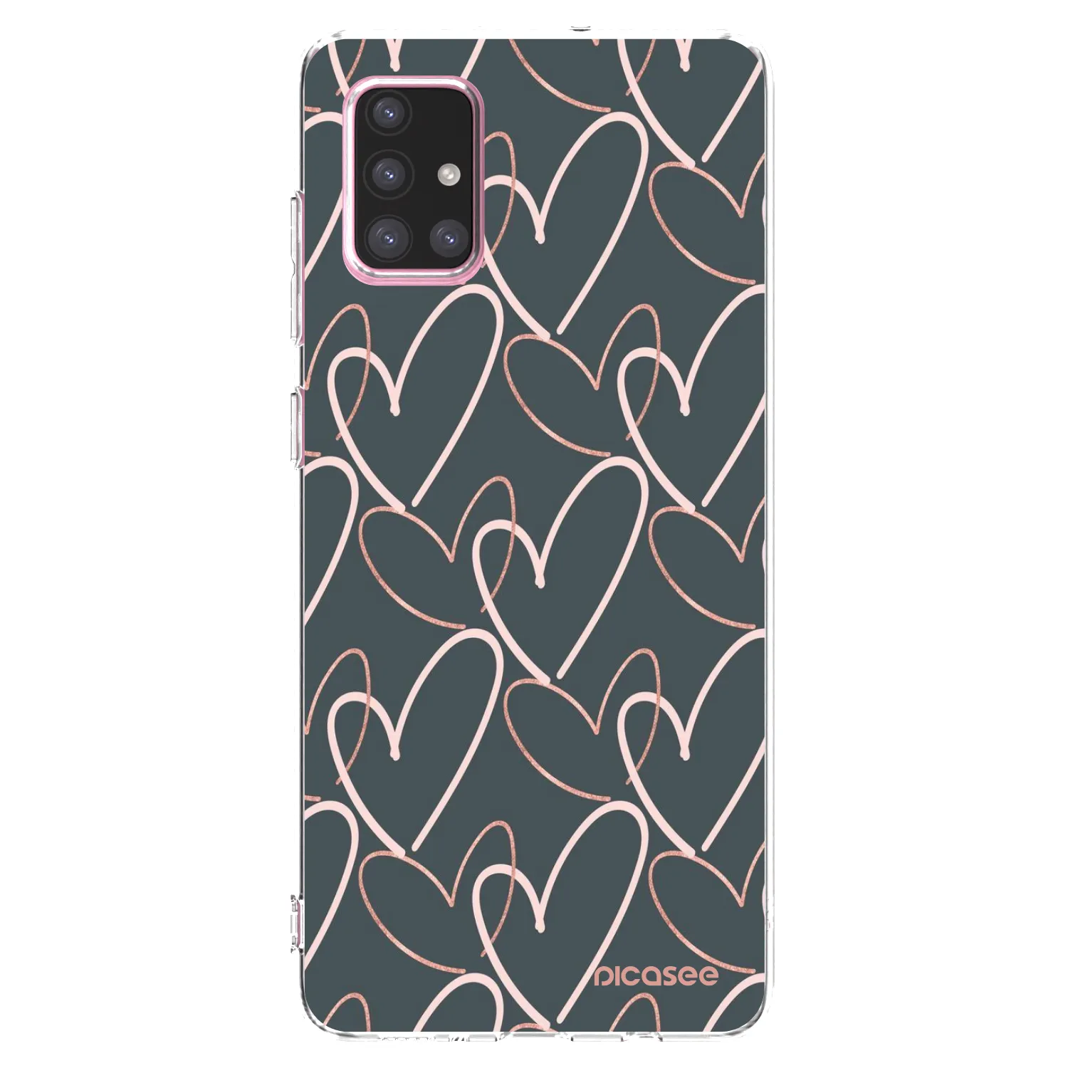Picasee silikonowe przeźroczyste etui na Samsung Galaxy A71 A715F - Lots of love