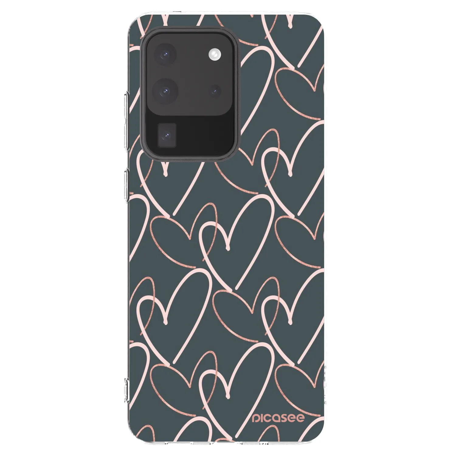 Picasee silikonowe przeźroczyste etui na Samsung Galaxy S20 Ultra 5G G988F - Lots of love