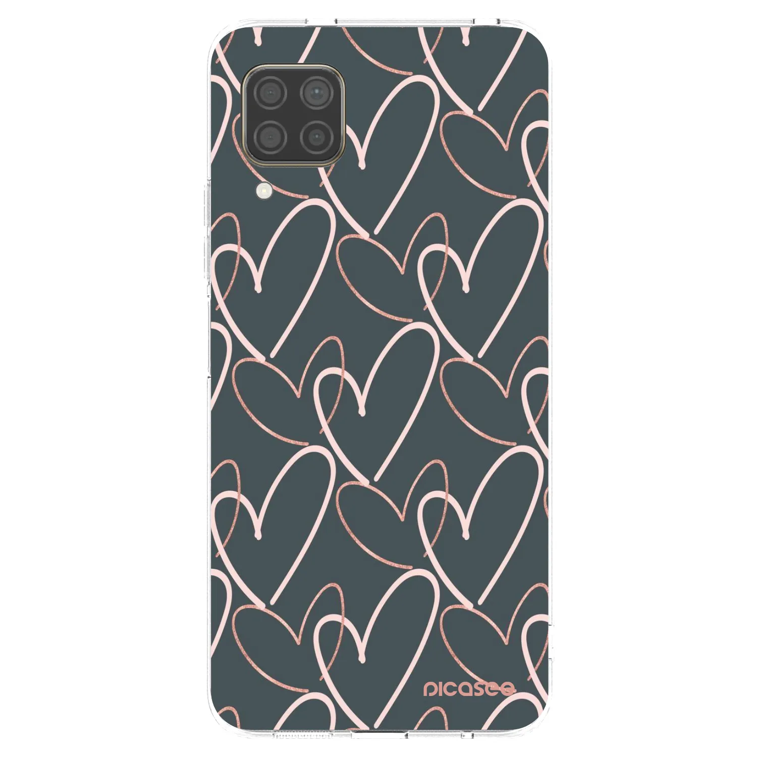 Picasee silikonowe przeźroczyste etui na Huawei P40 Lite - Lots of love