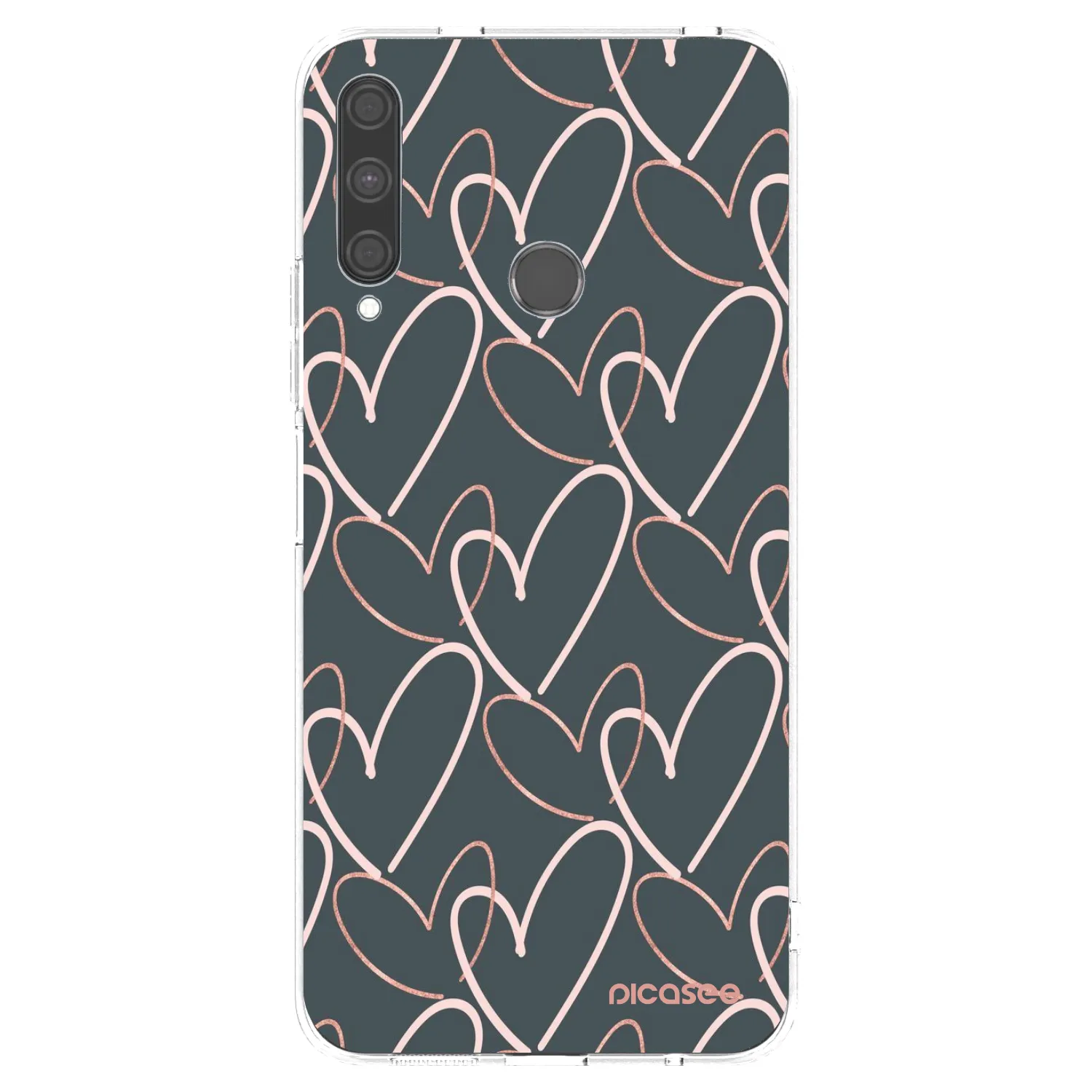Picasee silikonowe przeźroczyste etui na Huawei P40 Lite E - Lots of love