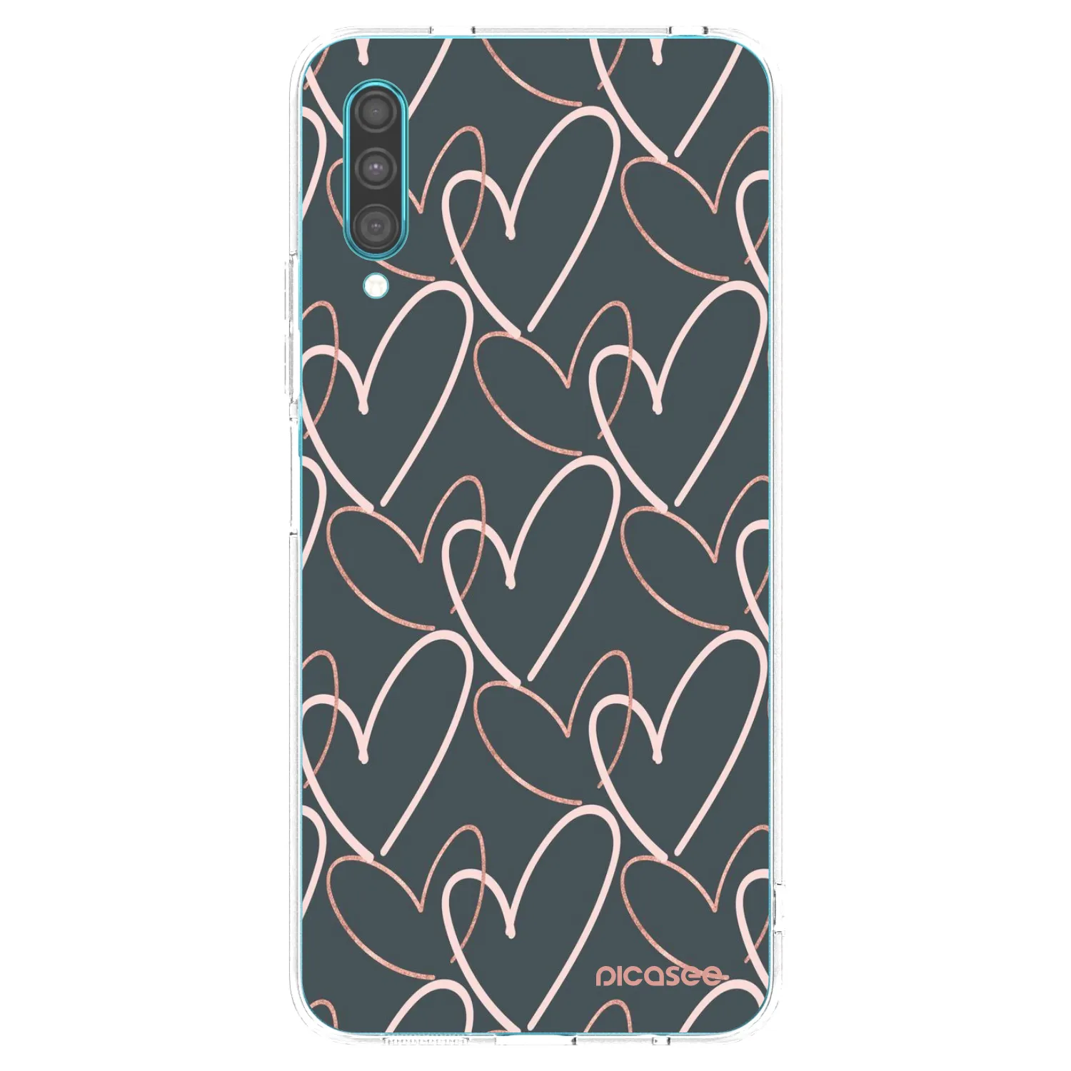 Picasee silikonowe przeźroczyste etui na Samsung Galaxy A30s A307F - Lots of love