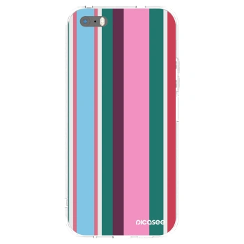 Picasee silikonowe przeźroczyste etui na Apple iPhone 5/5S/SE - Cabana club