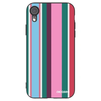 Picasee silikonowe czarne etui na Apple iPhone XR - Cabana club