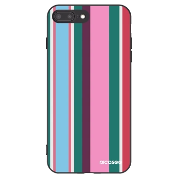 Picasee silikonowe czarne etui na Apple iPhone 8 Plus - Cabana club