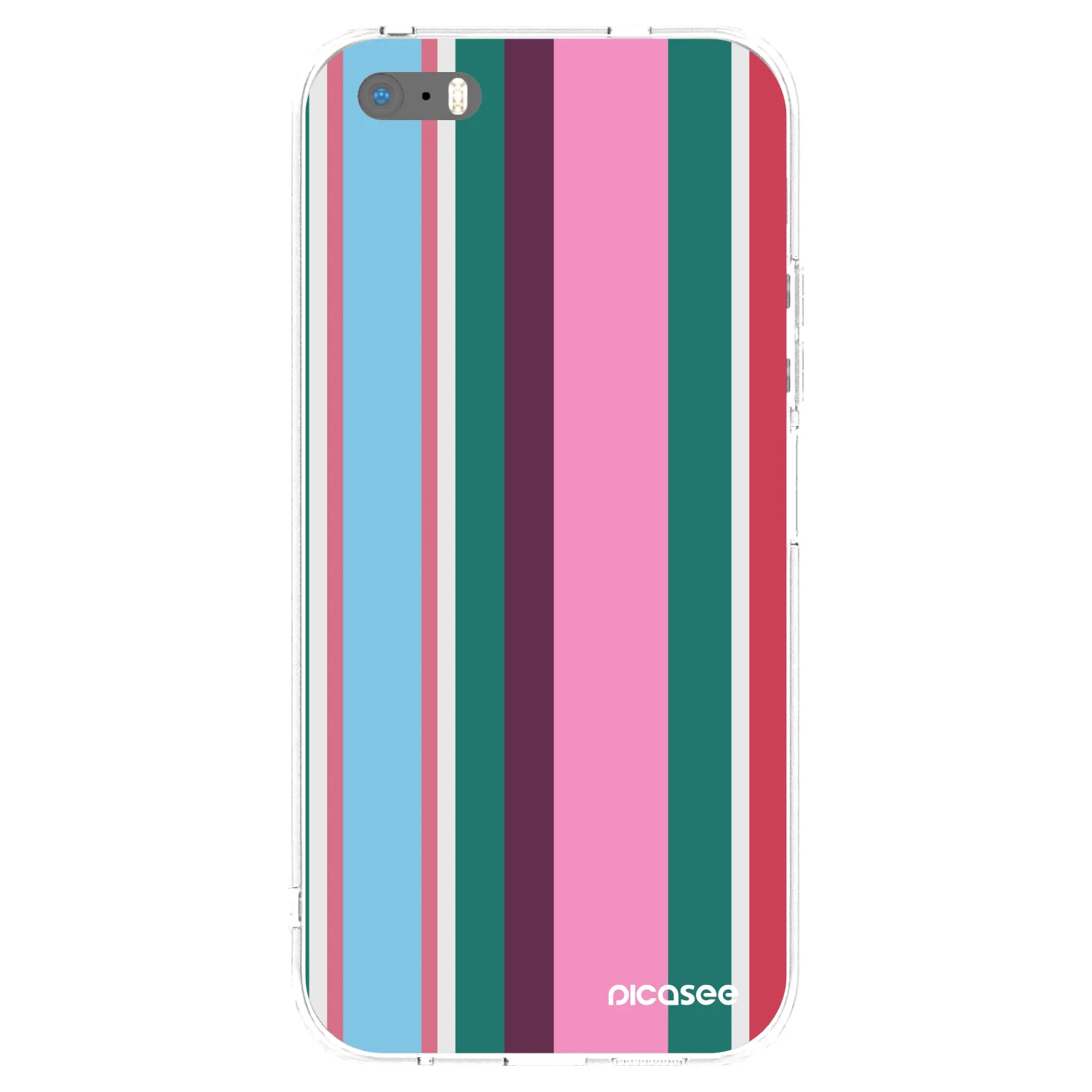 Picasee silikonowe przeźroczyste etui na Apple iPhone 5/5S/SE - Cabana club