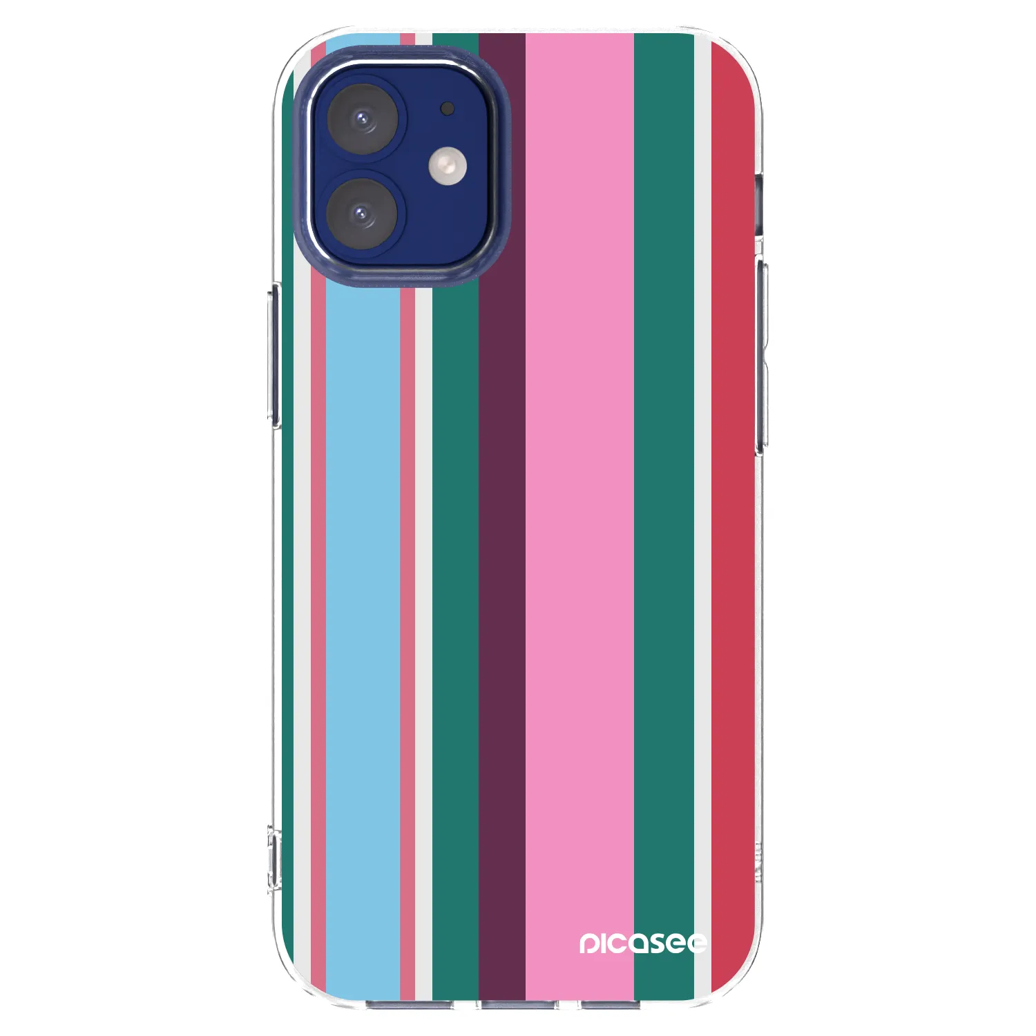 Picasee silikonowe przeźroczyste etui na Apple iPhone 12 mini - Cabana club