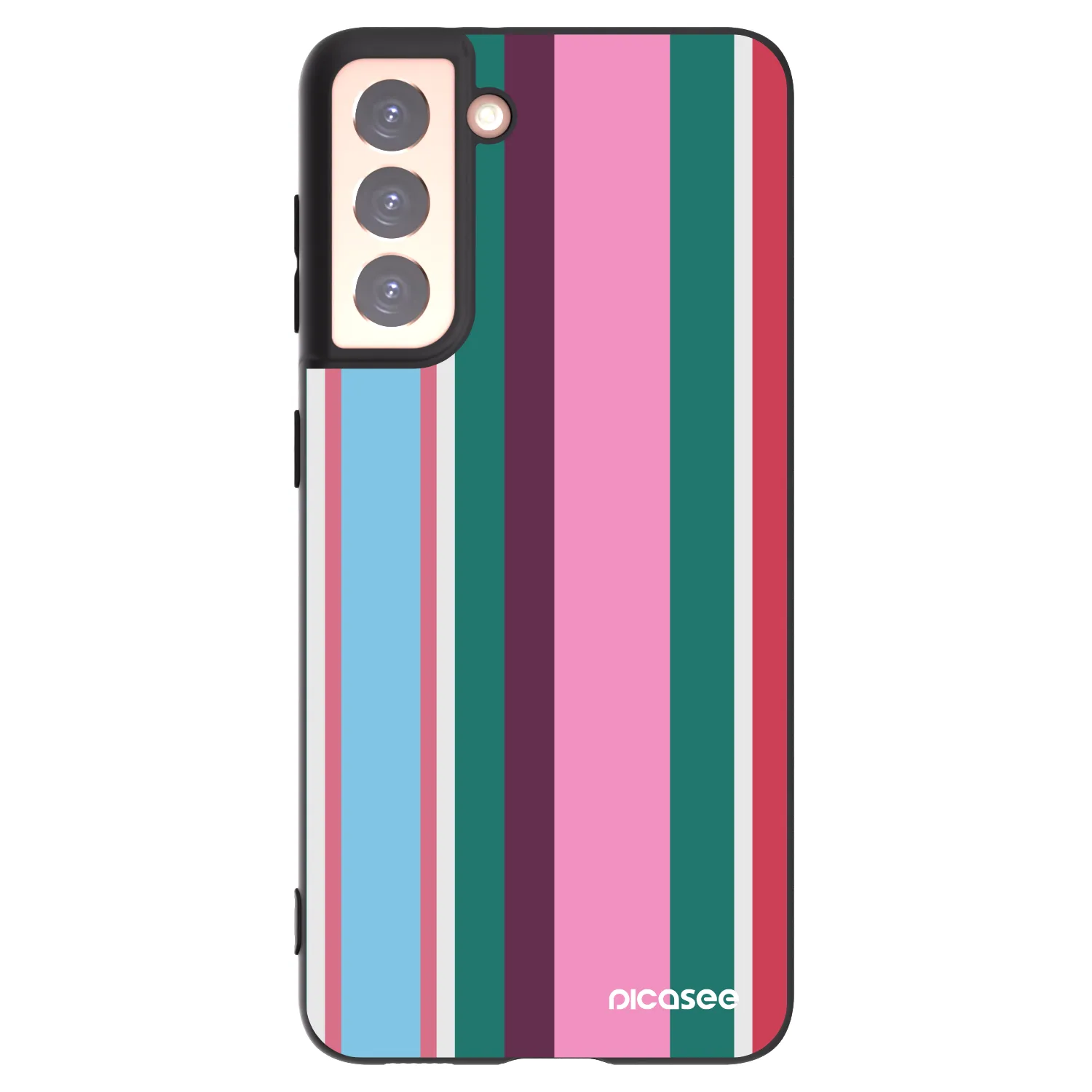 Picasee silikonowe czarne etui na Samsung Galaxy S21 5G G991B - Cabana club