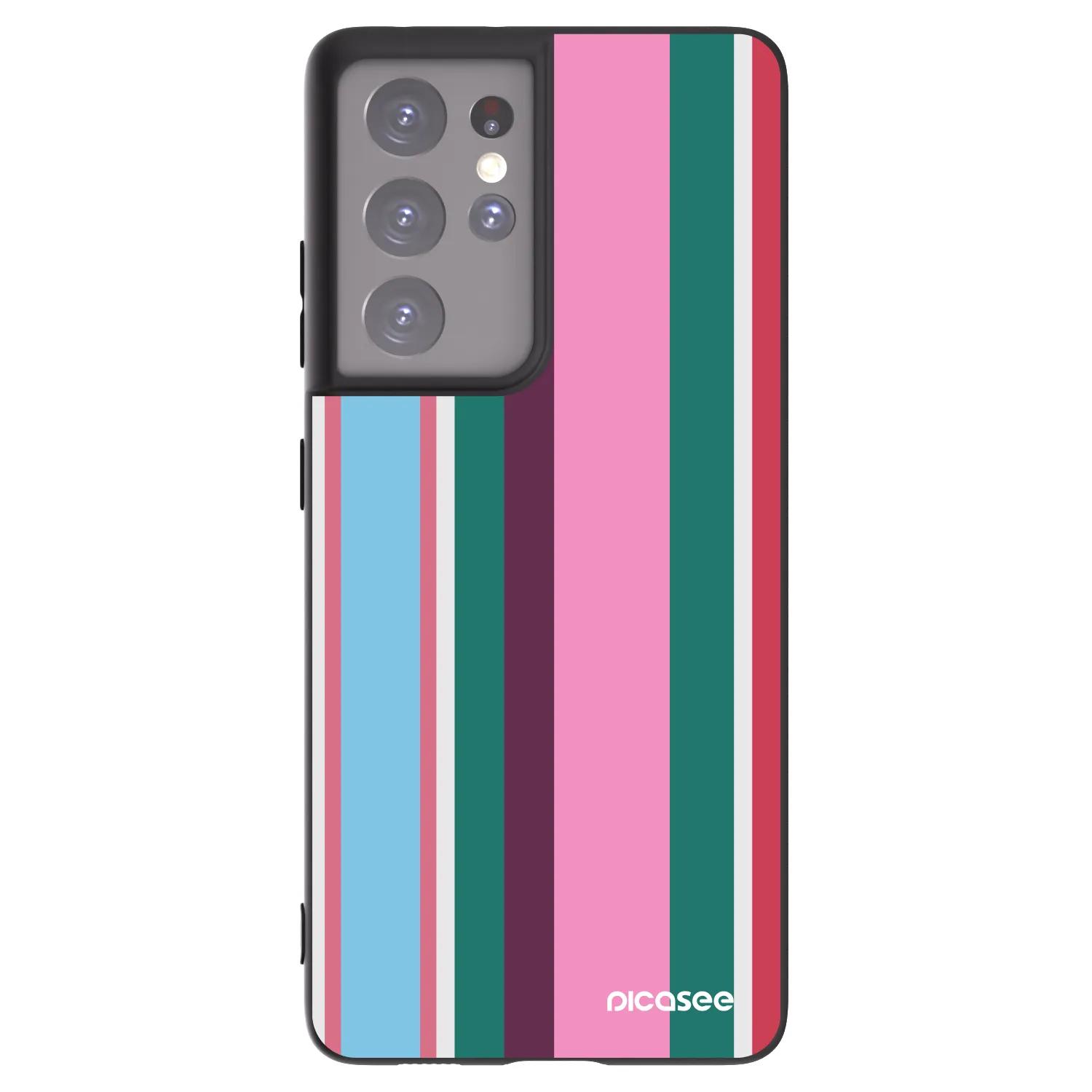 Picasee silikonowe czarne etui na Samsung Galaxy S21 Ultra 5G G998B - Cabana club