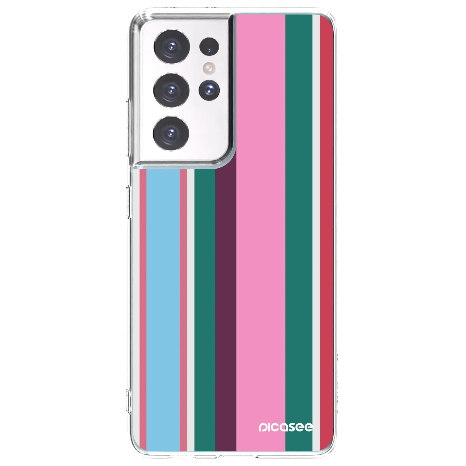 Picasee silikonowe przeźroczyste etui na Samsung Galaxy S21 Ultra 5G G998B - Cabana club