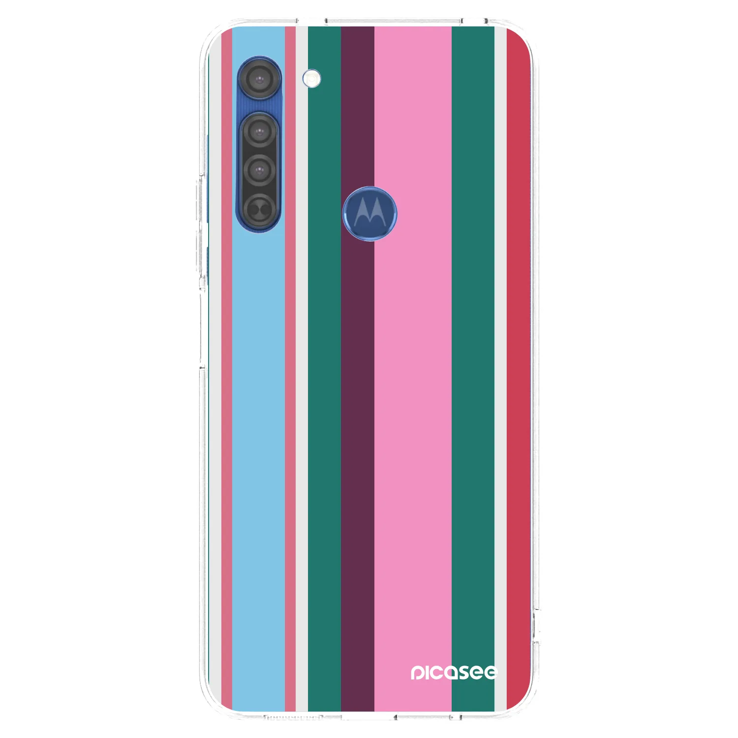 Picasee silikonowe przeźroczyste etui na Motorola Moto G8 - Cabana club