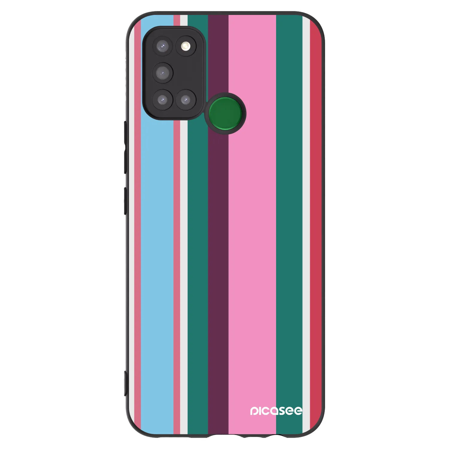 Picasee silikonowe czarne etui na Realme 7i - Cabana club