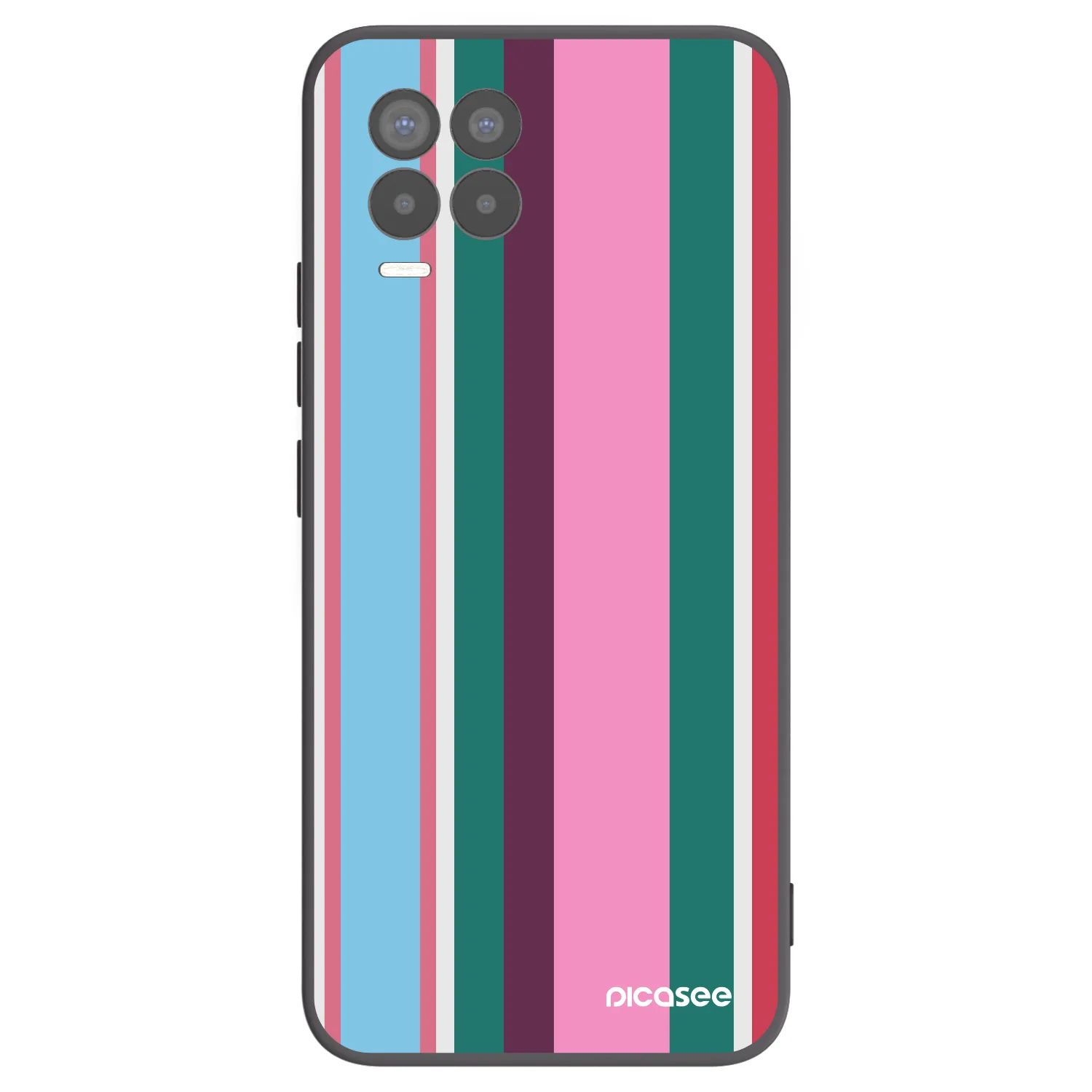Picasee silikonowe czarne etui na Realme 8 4G - Cabana club