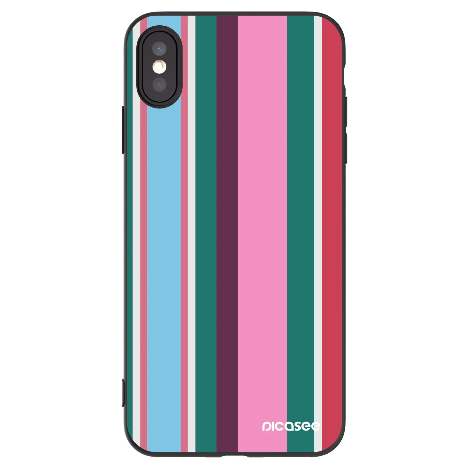 Picasee silikonowe czarne etui na Apple iPhone XS Max - Cabana club