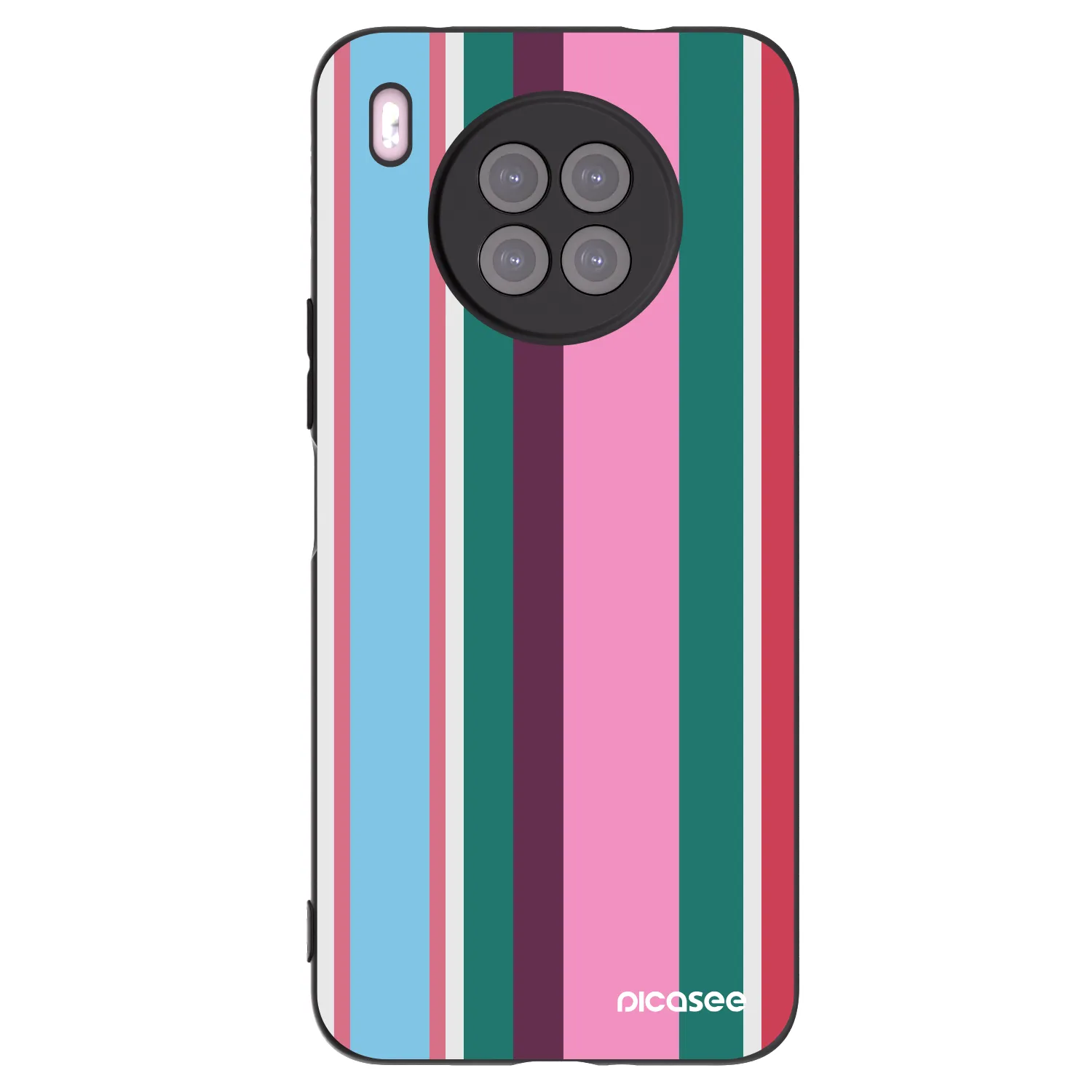 Picasee silikonowe czarne etui na Huawei Nova 8i - Cabana club