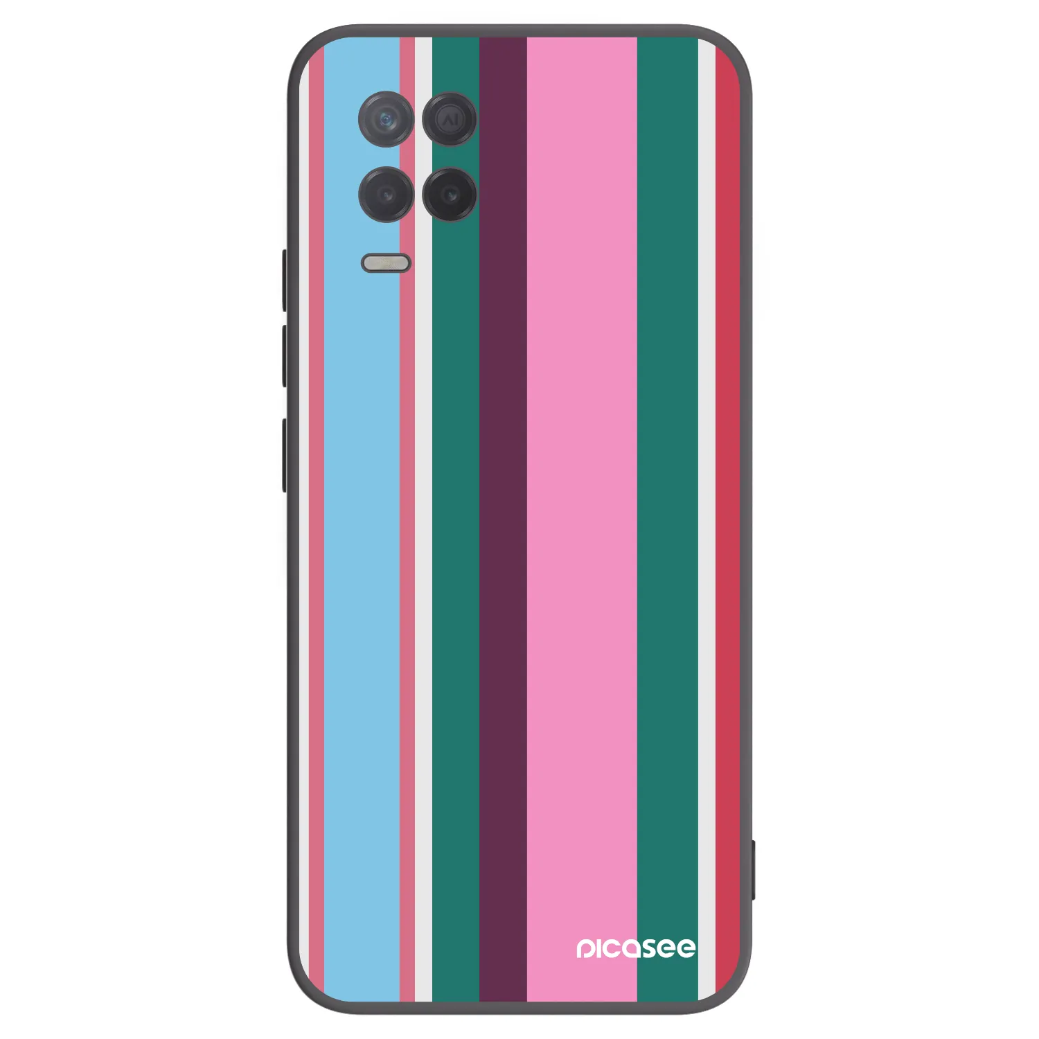 Picasee silikonowe czarne etui na Realme 8 5G - Cabana club
