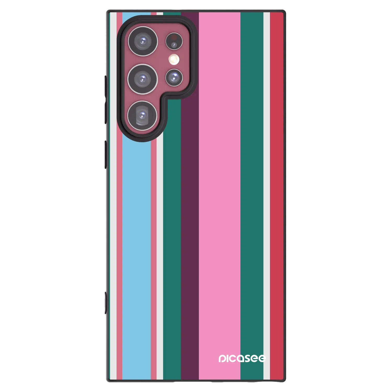 Picasee silikonowe czarne etui na Samsung Galaxy S22 Ultra 5G - Cabana club