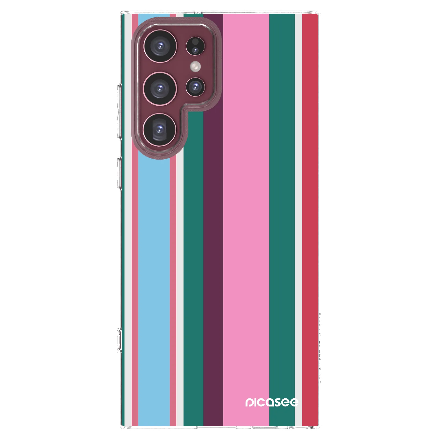 Picasee silikonowe przeźroczyste etui na Samsung Galaxy S22 Ultra 5G - Cabana club